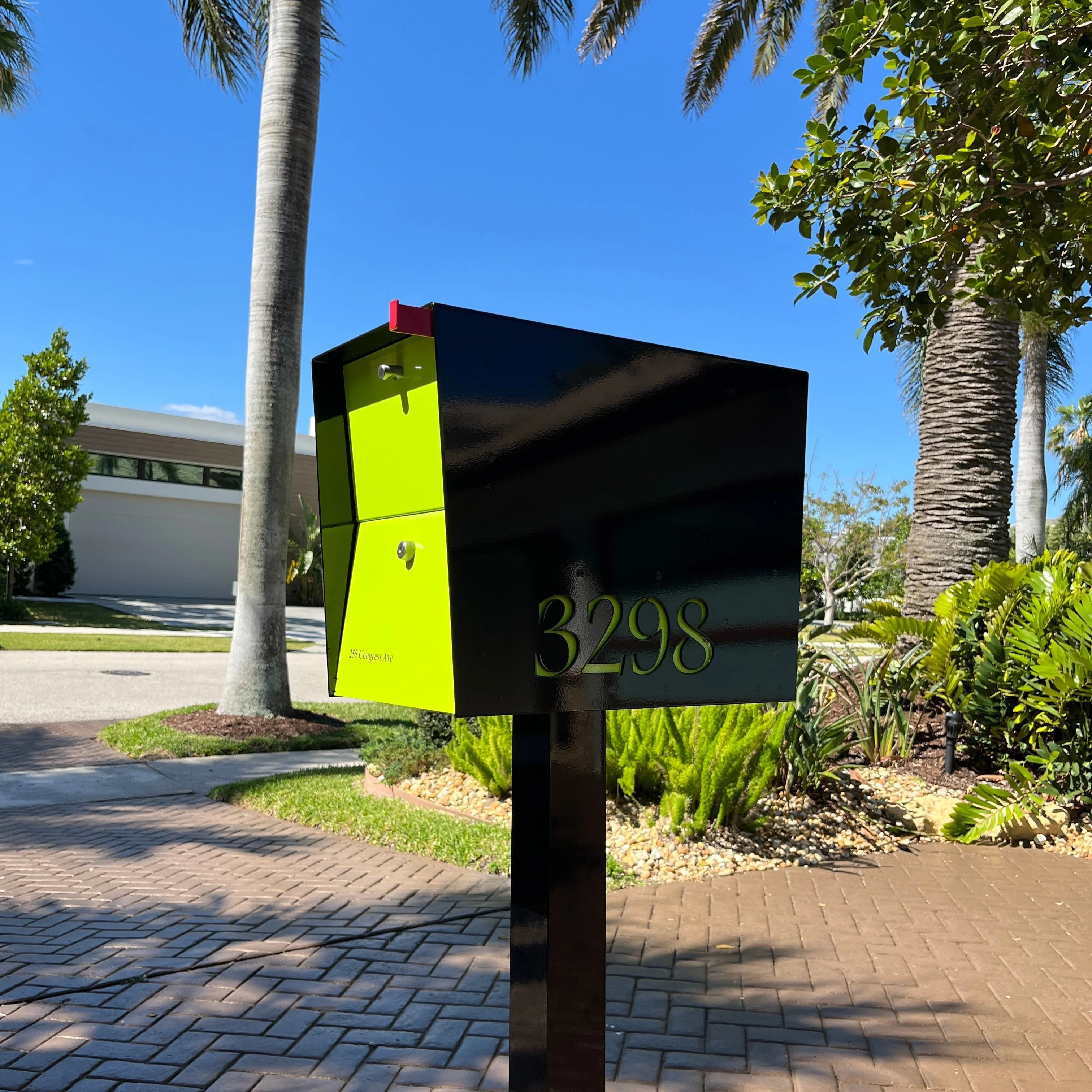 NEW! The UpTown Box Locking Package Dropbox  in JET BLACK - Modern Mailbox - Image 13