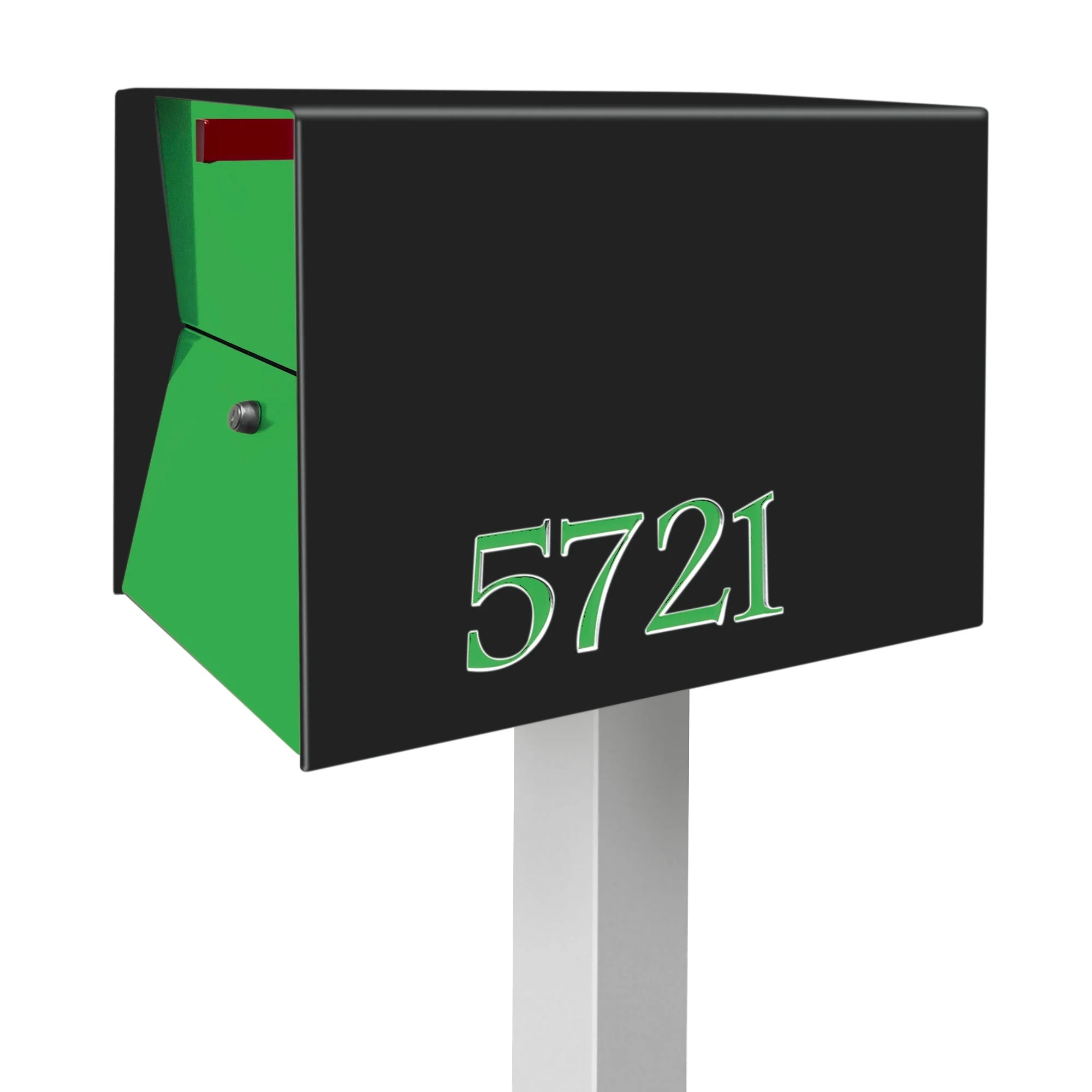 NEW! The UpTown Box Locking Package Dropbox  in JET BLACK - Modern Mailbox - Image 23