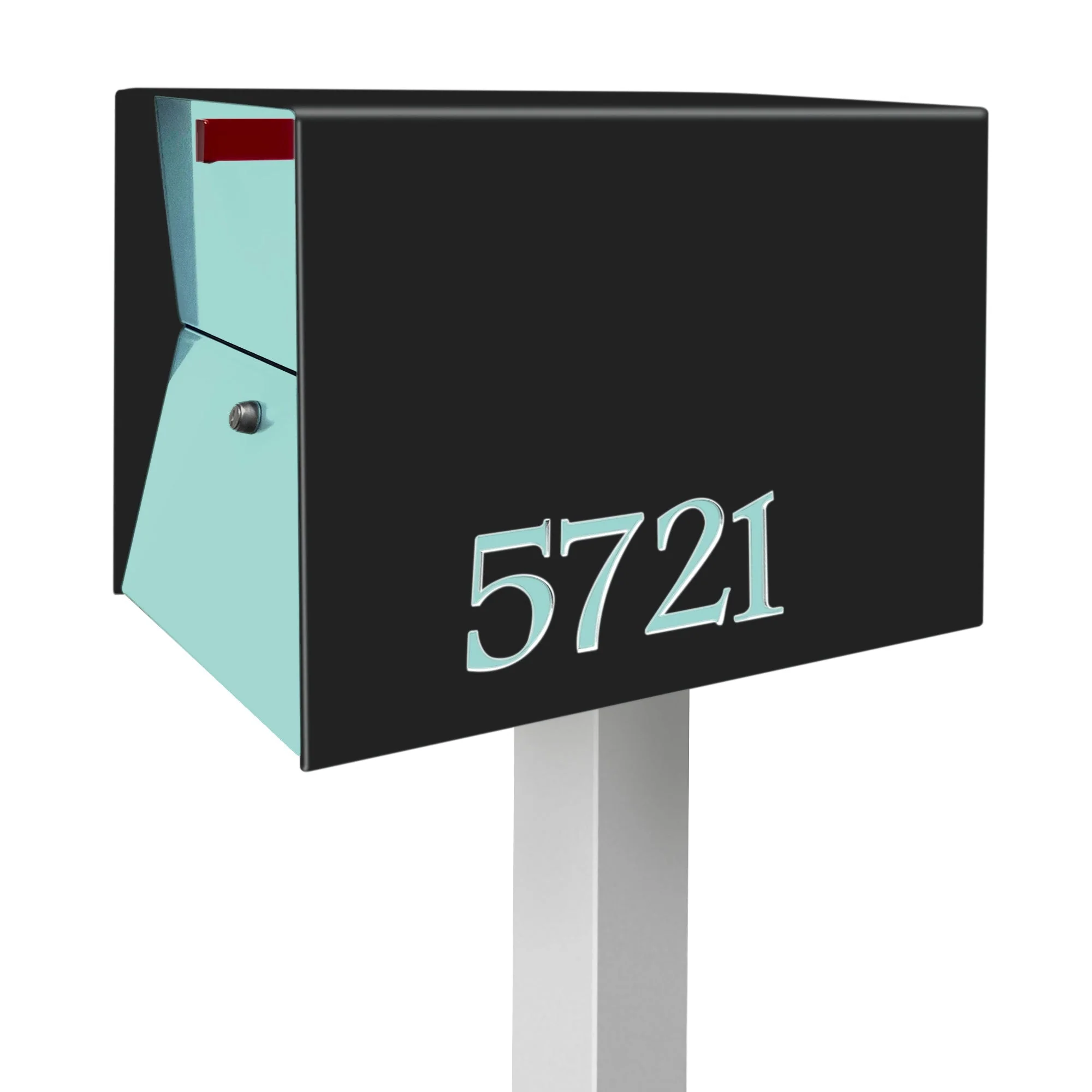 NEW! The UpTown Box Locking Package Dropbox  in JET BLACK - Modern Mailbox - Image 27