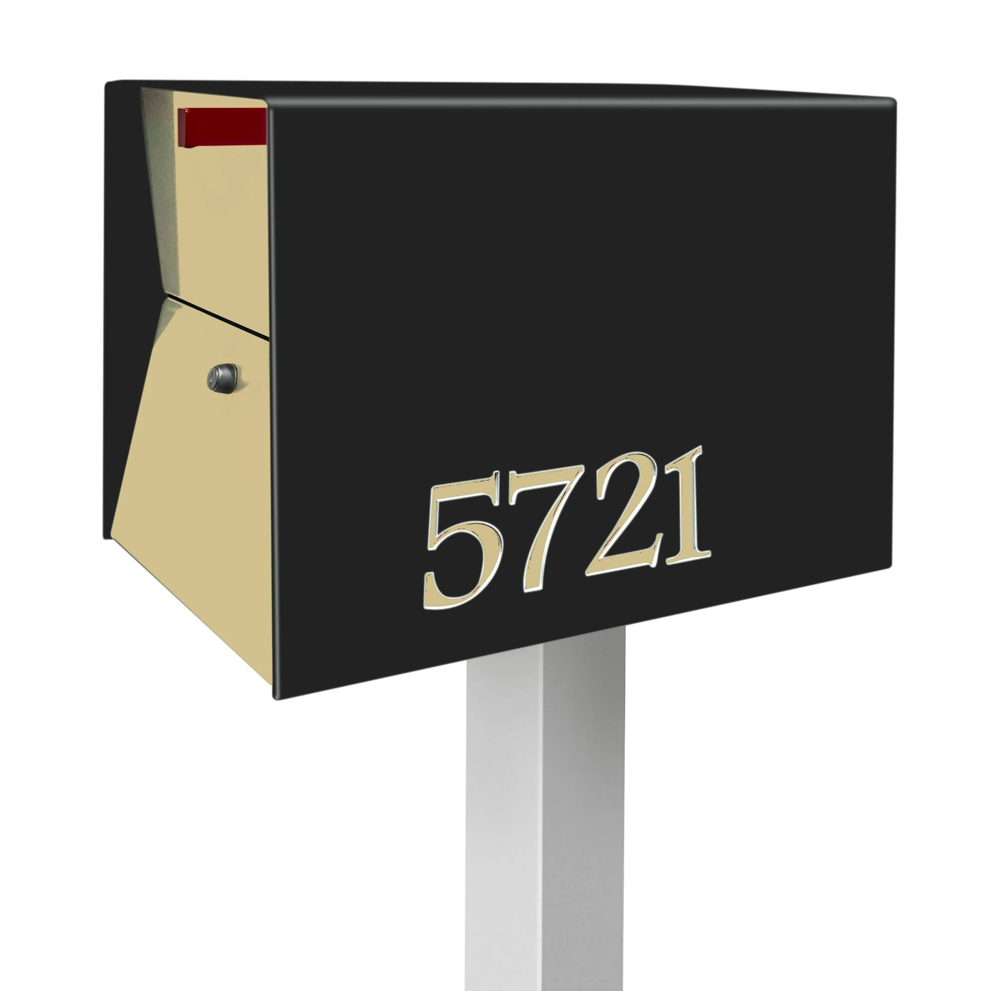 NEW! The UpTown Box Locking Package Dropbox  in JET BLACK - Modern Mailbox - Image 30