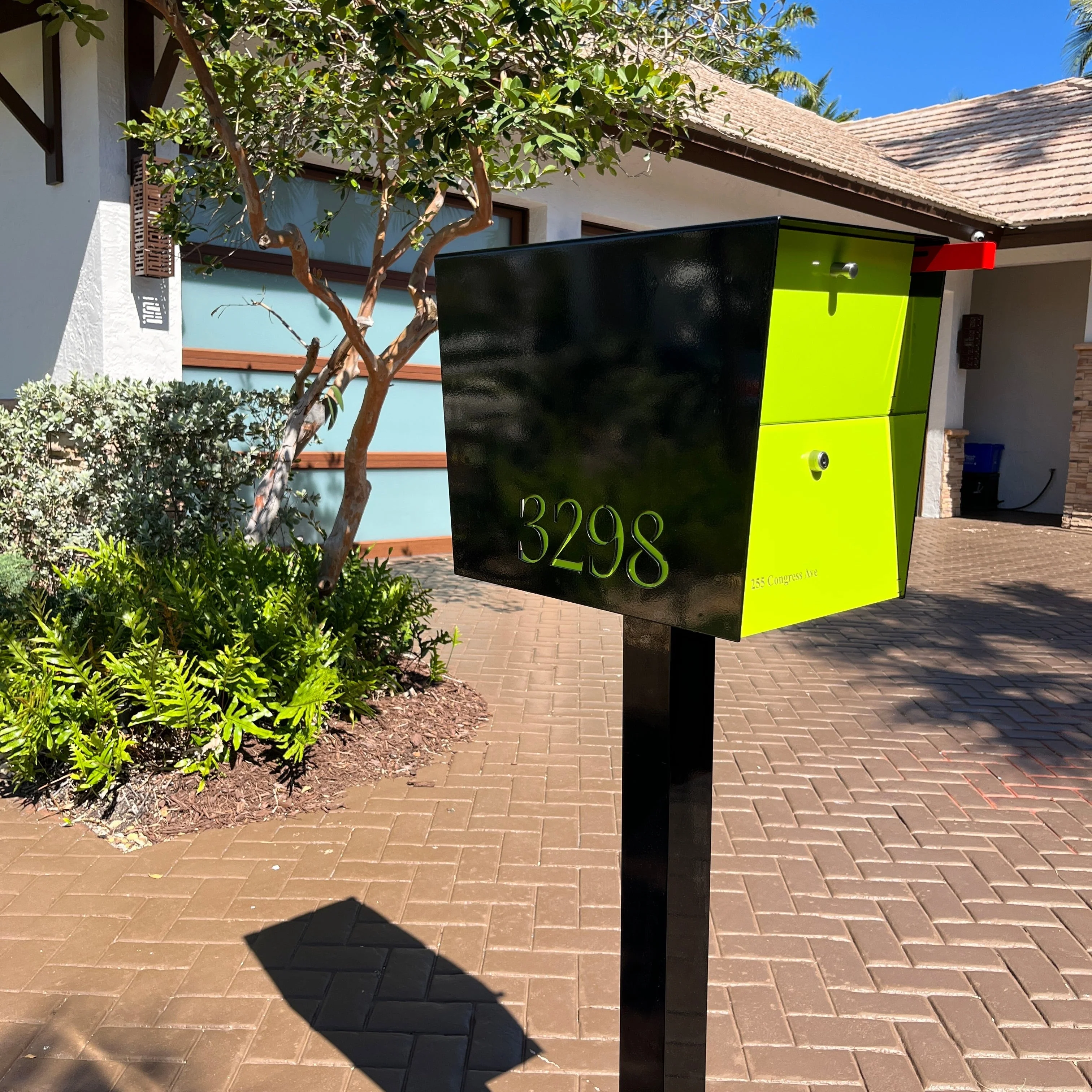 NEW! The UpTown Box Locking Package Dropbox  in JET BLACK - Modern Mailbox - Image 8