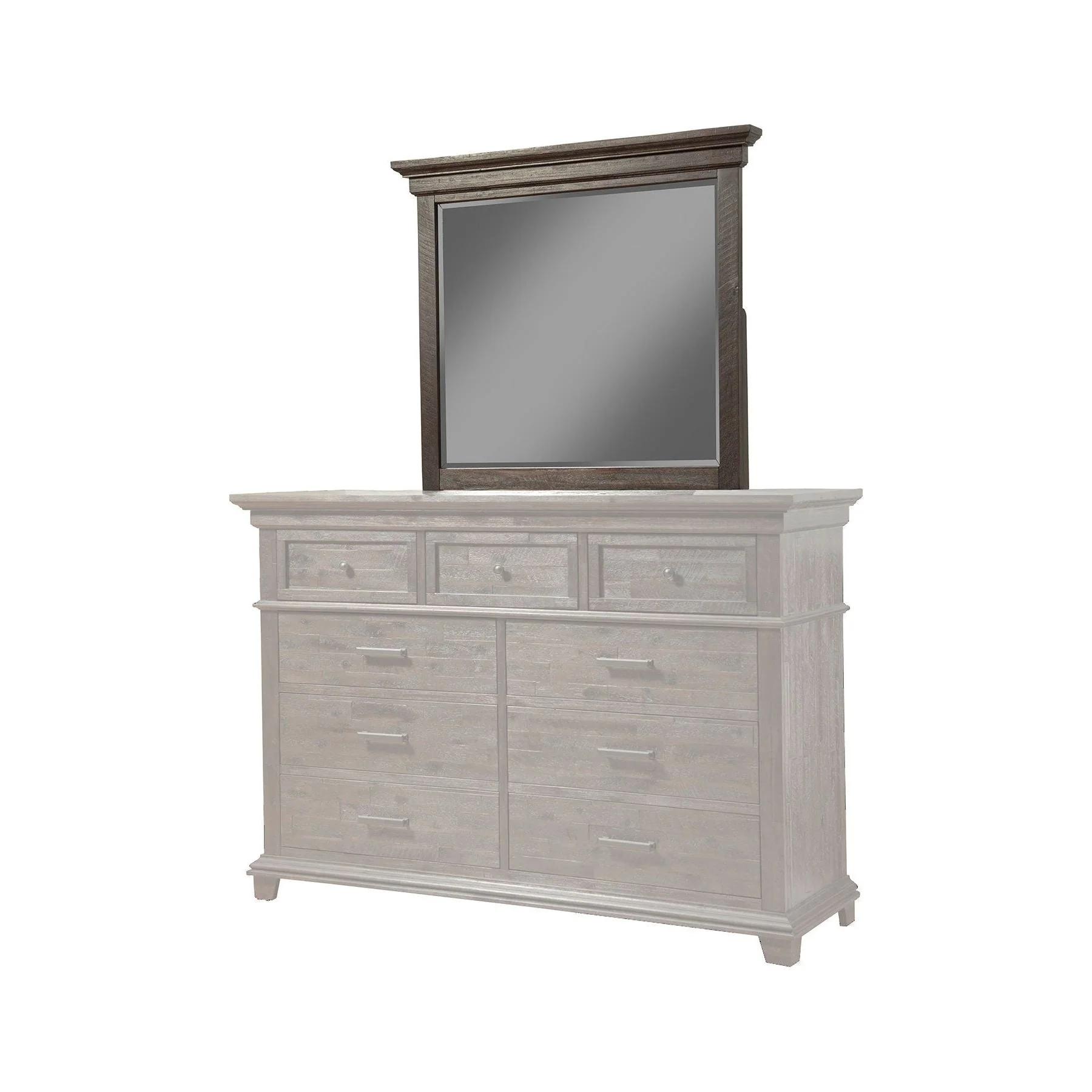 Newberry Mirror, Salvaged Grey - Image 2