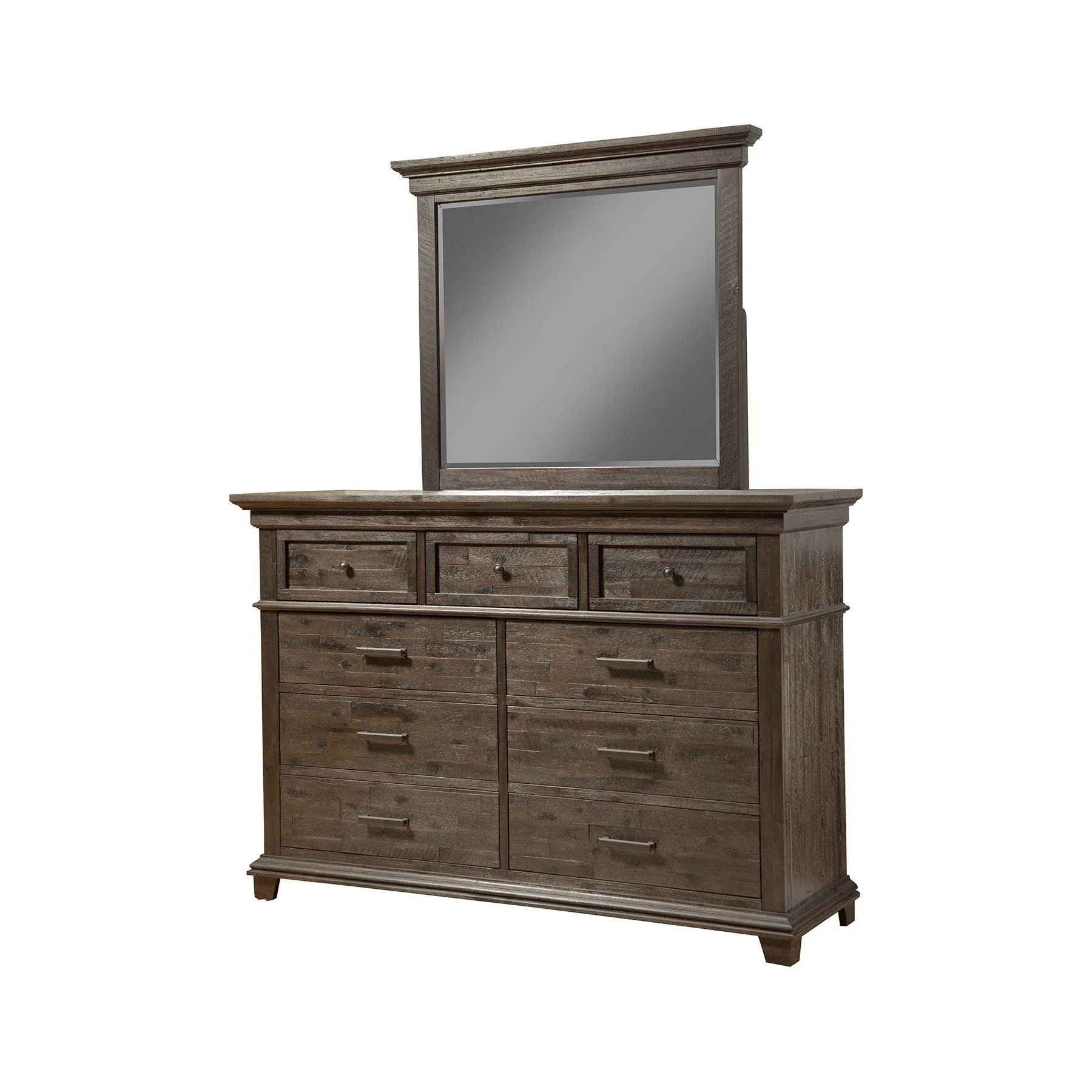 Newberry Mirror, Salvaged Grey - Image 4