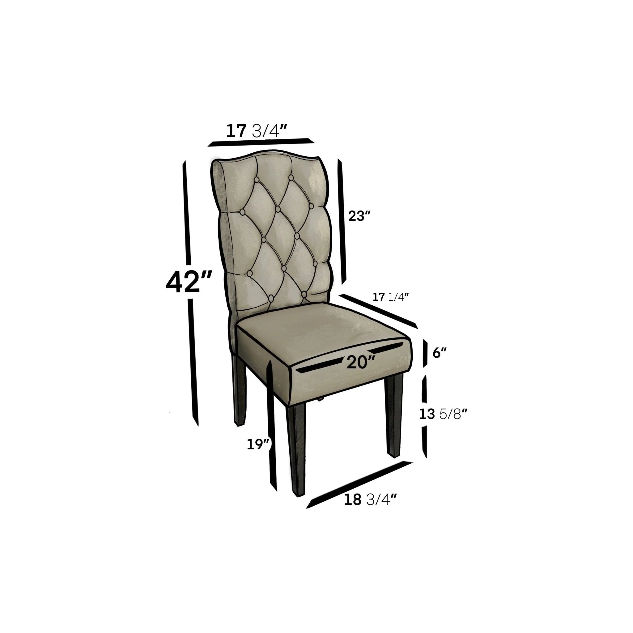Newberry Parson Chairs, Salvaged Grey - Image 6