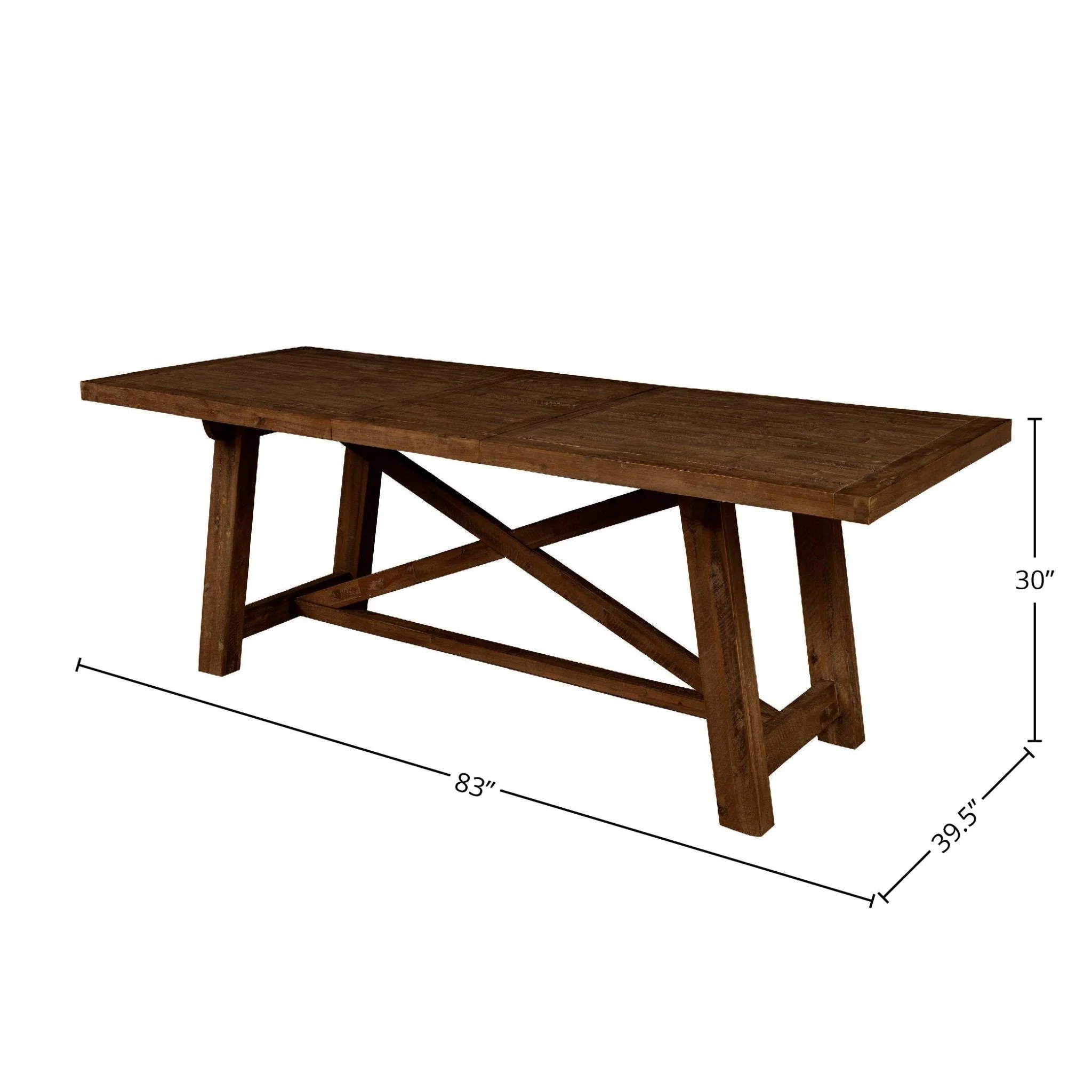 Newberry Rectangular Dining Table, Medium Brown - Image 7