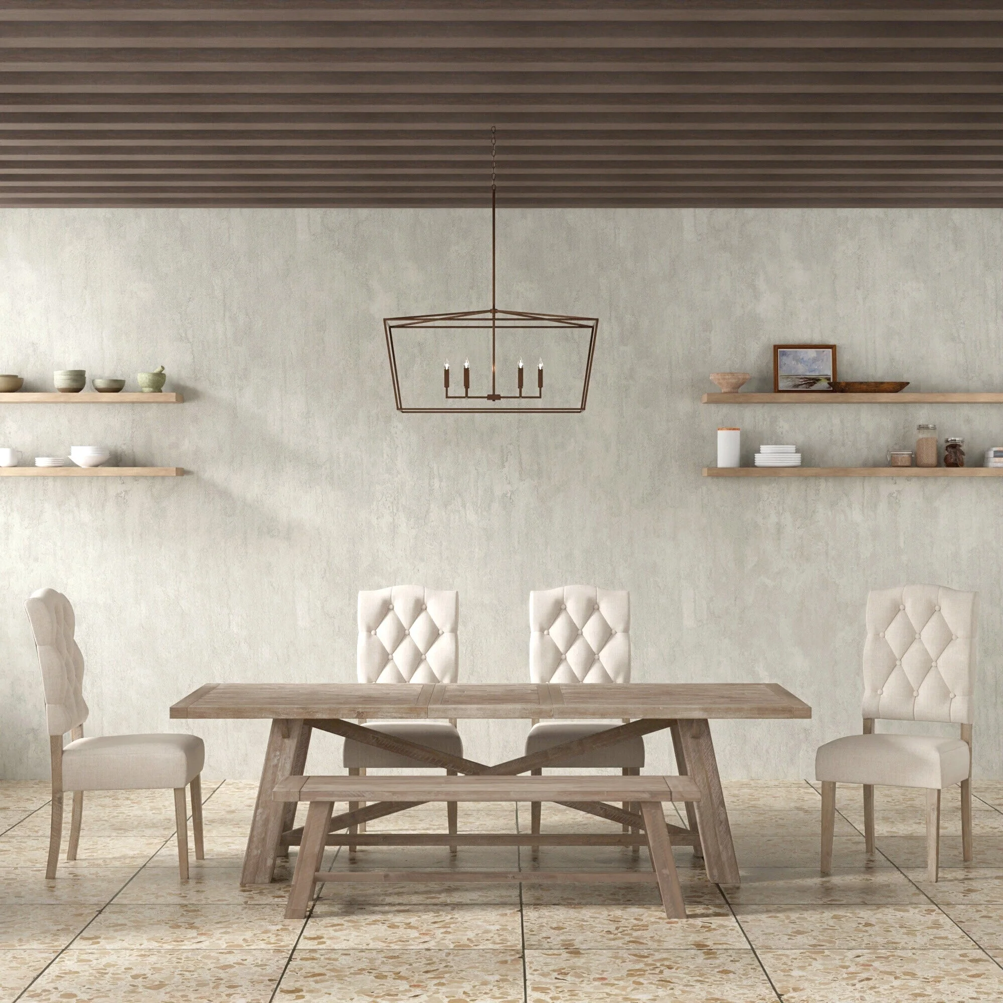 Newberry Rectangular Dining Table, Weathered Natural - Image 2
