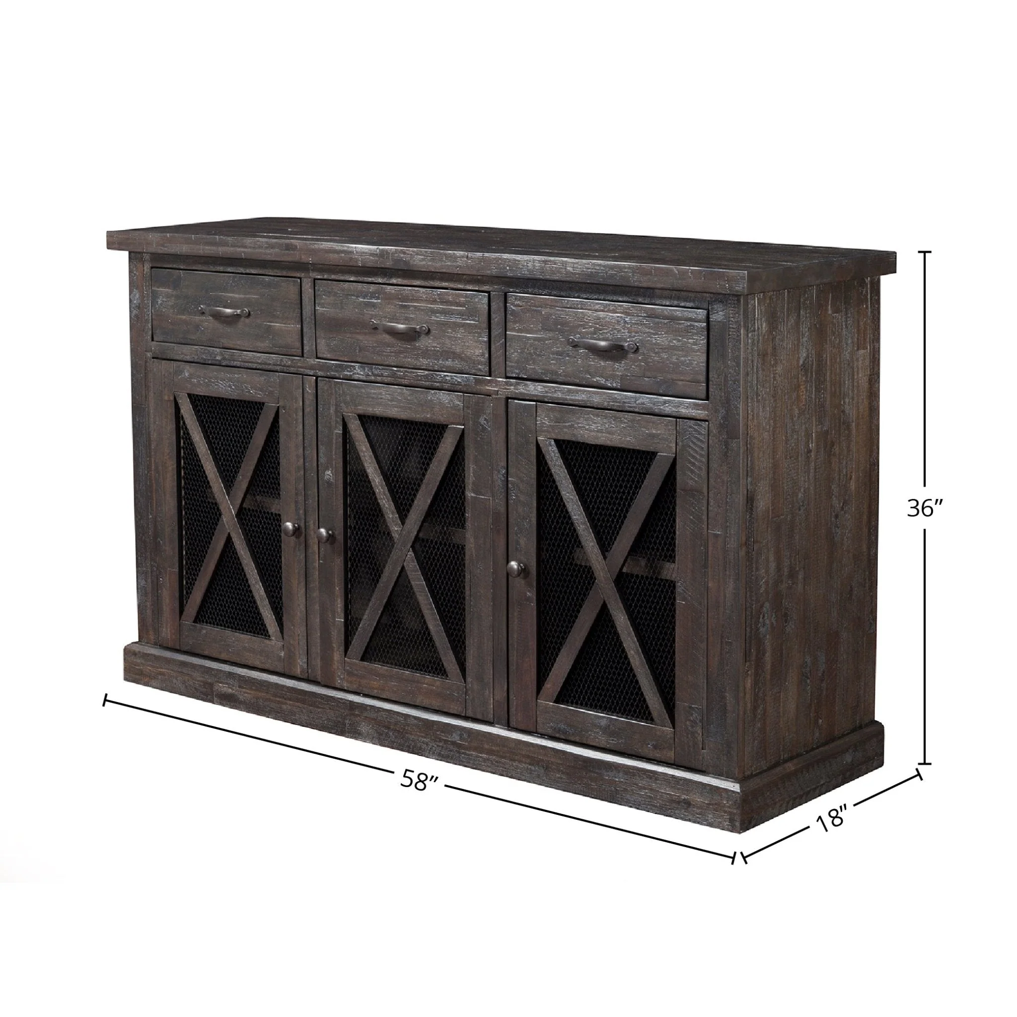 Newberry Sideboard, Salvaged Grey - Image 6