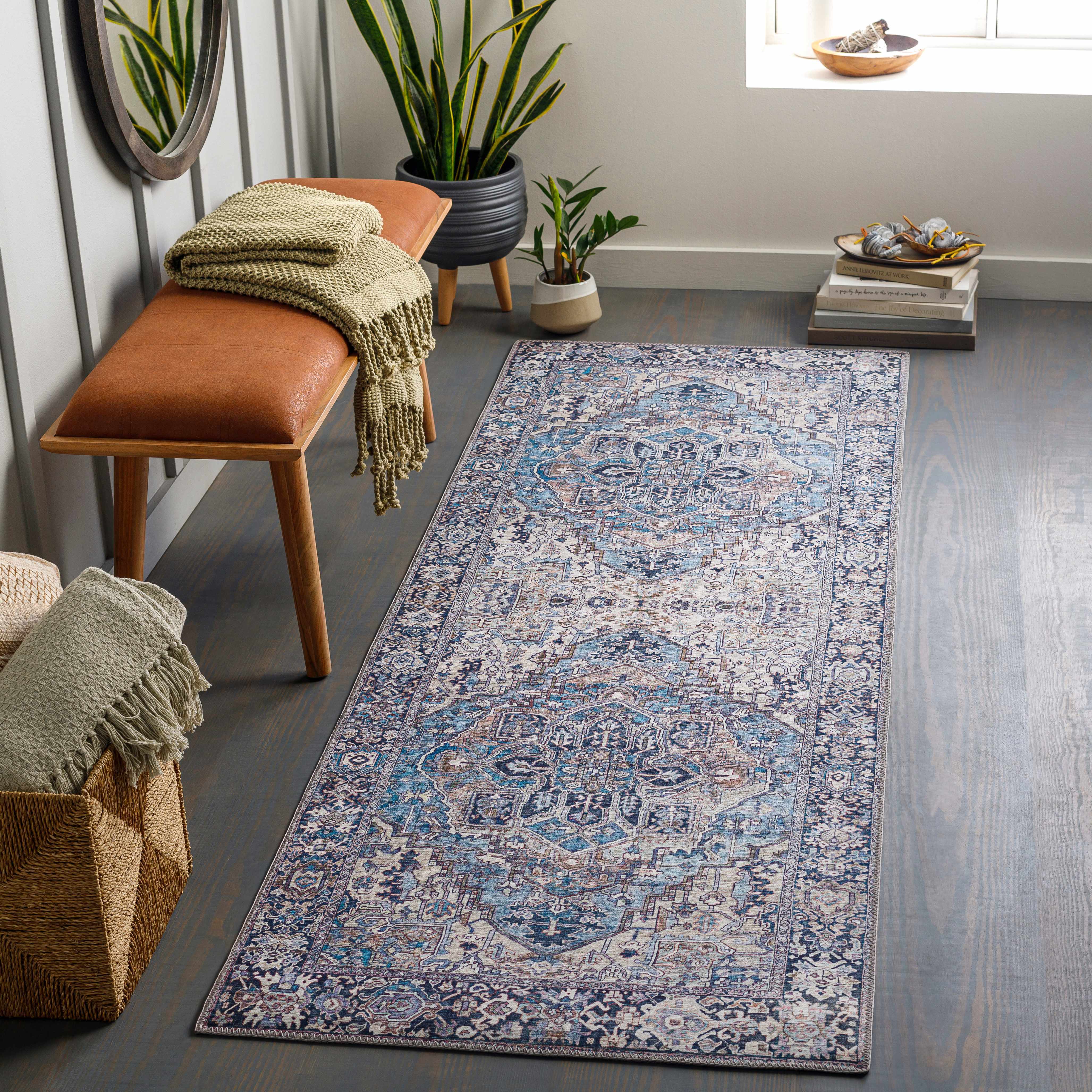 Neyland Iris Blue Area Rug 2362 - Image 3