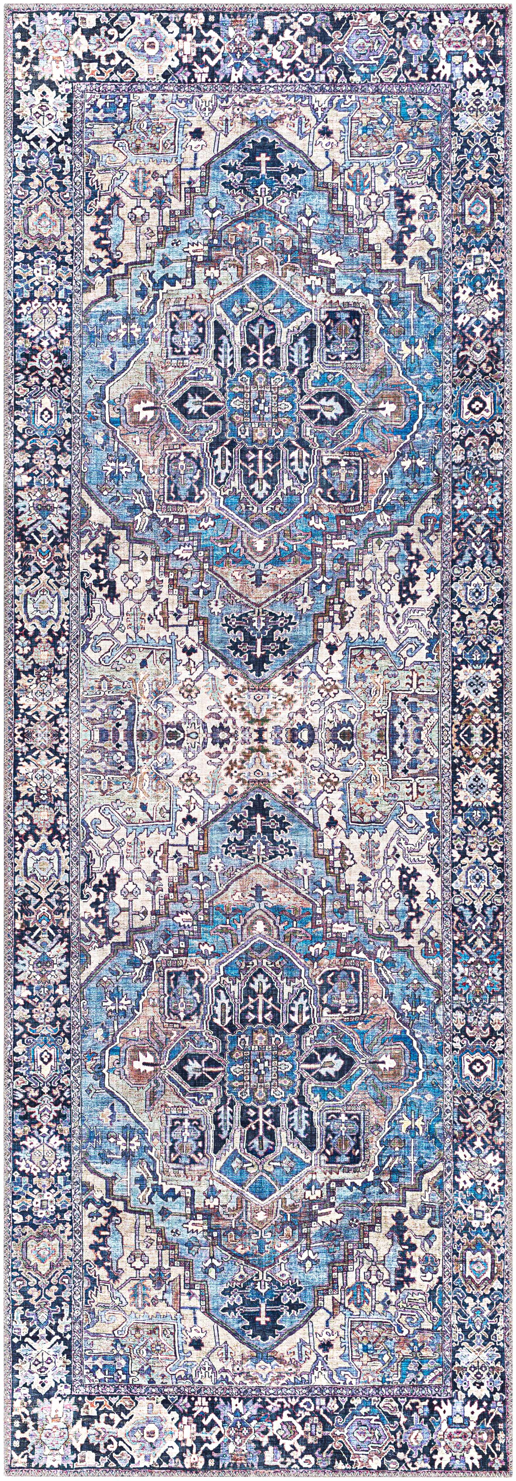 Neyland Iris Blue Area Rug 2362 - Image 7