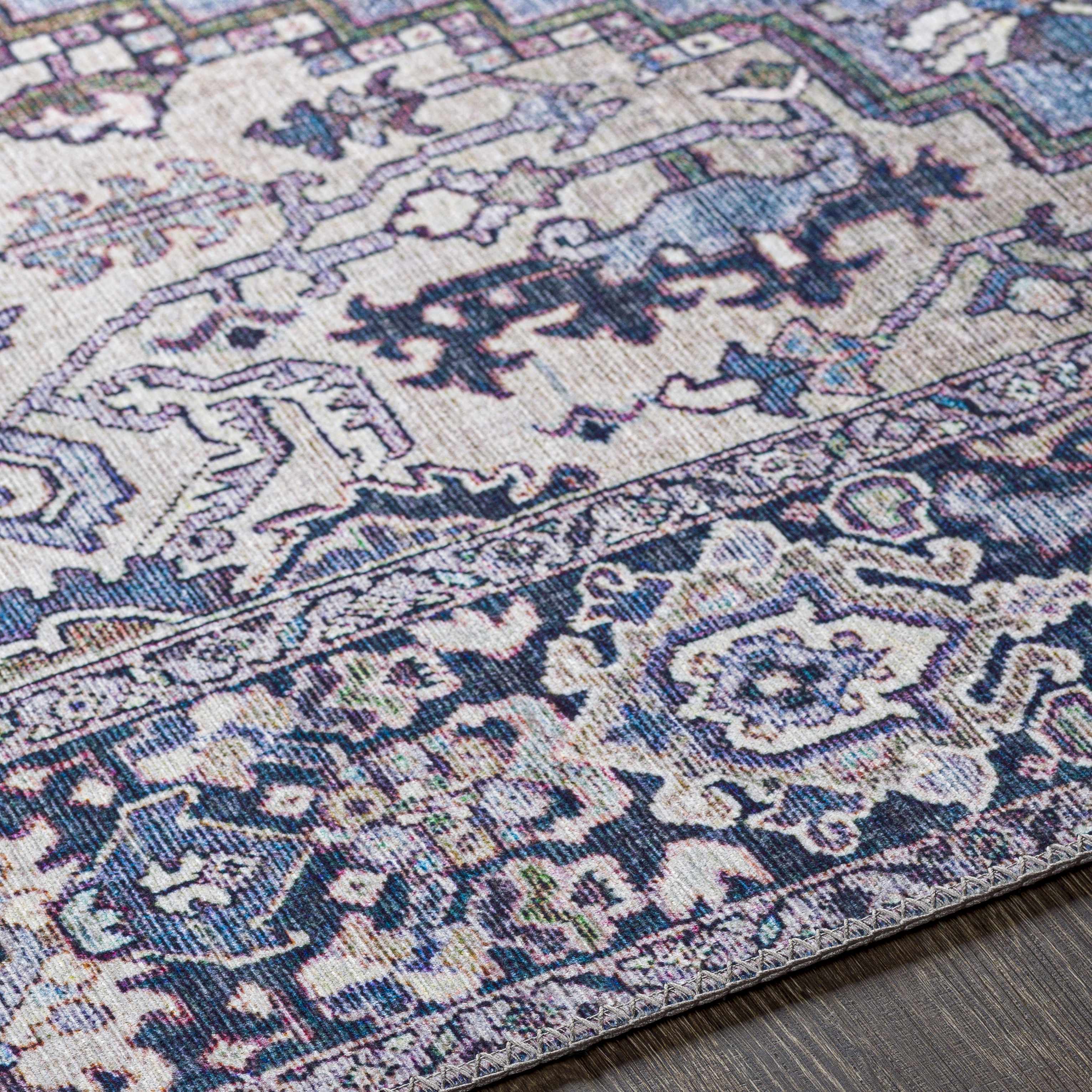 Neyland Iris Blue Area Rug 2362 - Image 8
