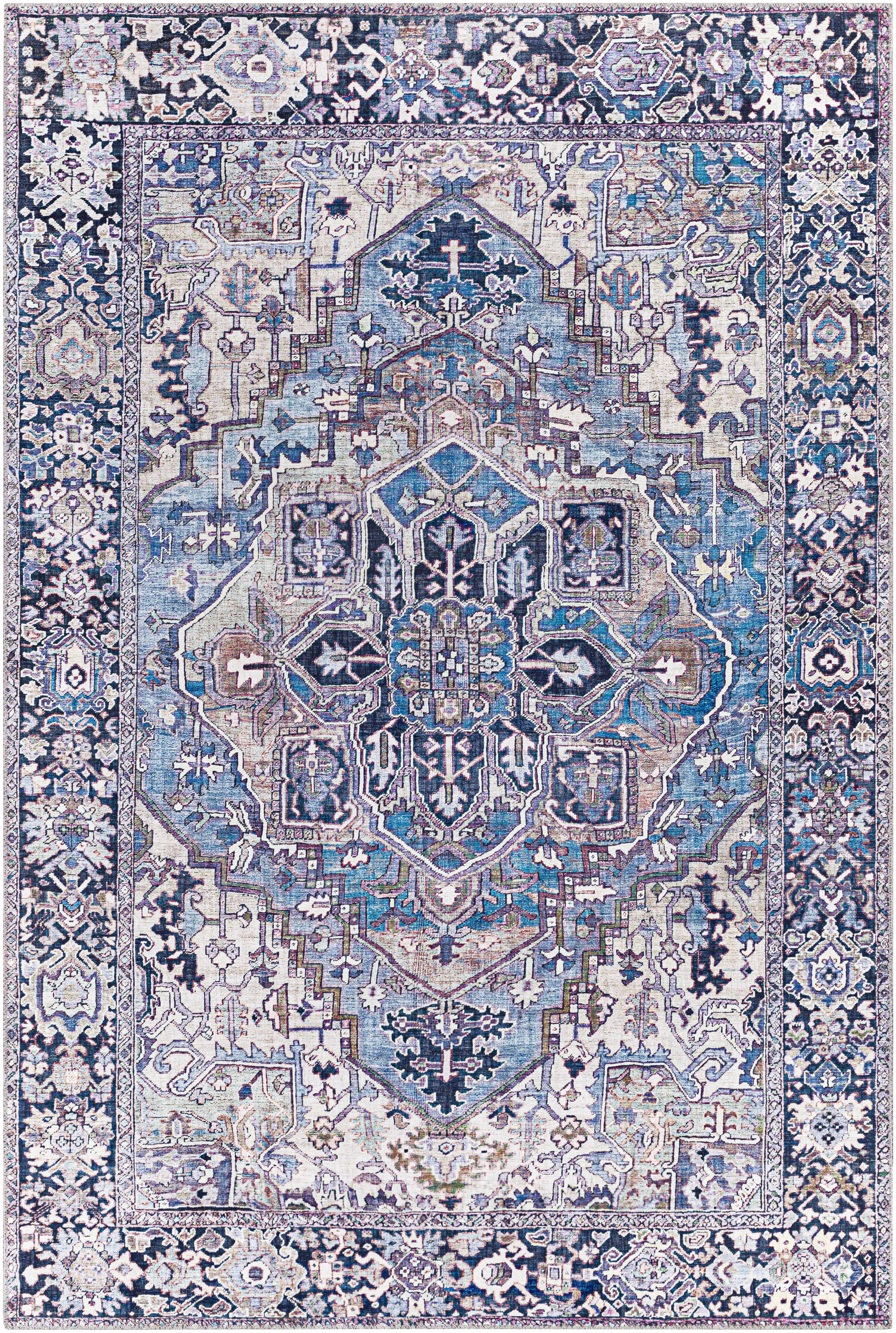 Neyland Iris Blue Area Rug 2362 - Image 9