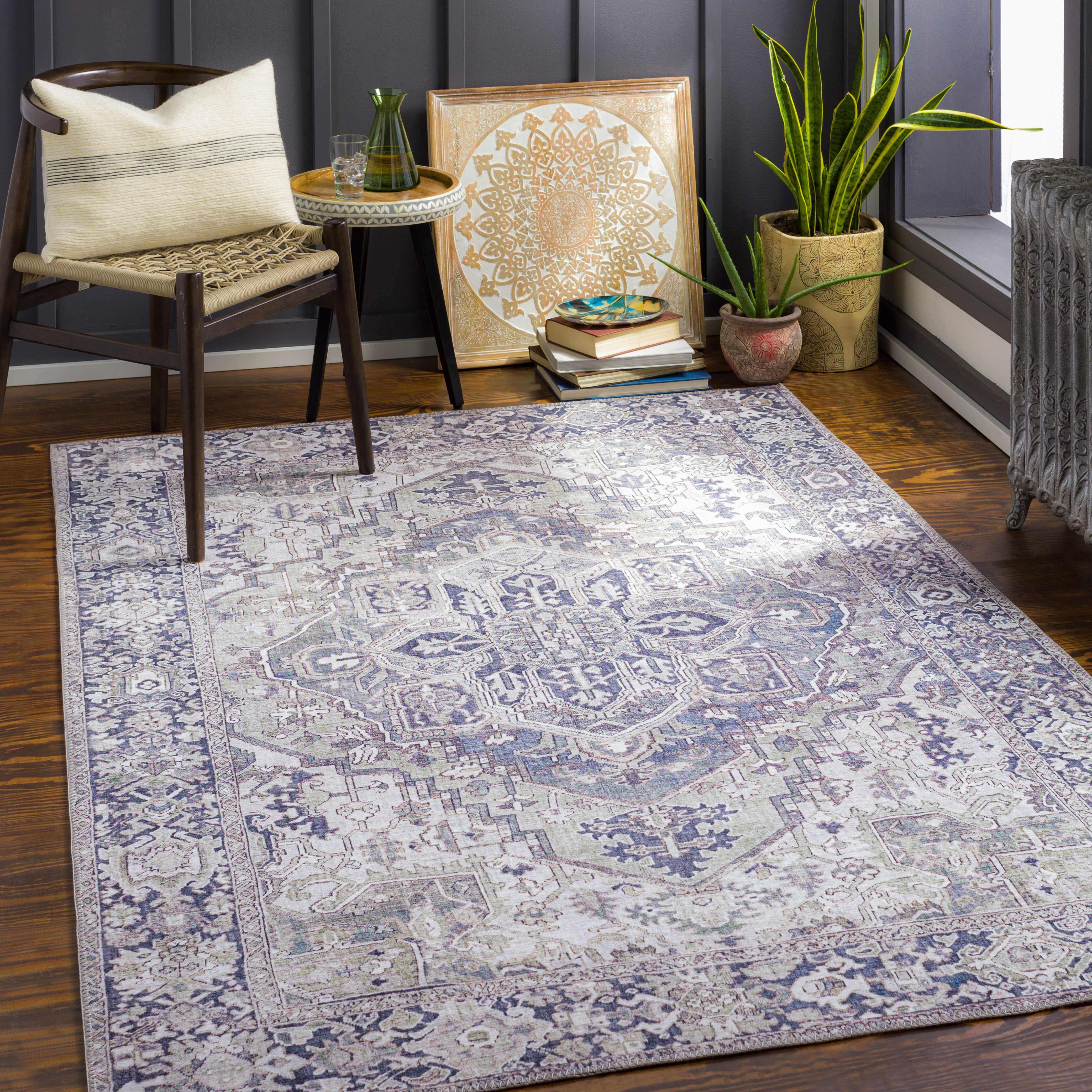 Neyland Iris Gray Area Rug 2359 - Image 2