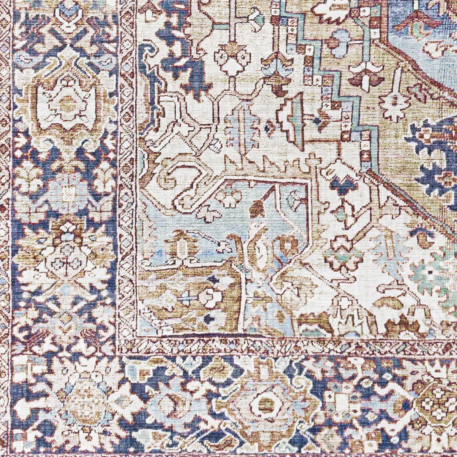 Neyland Iris Olive & Brown Area Rug 2360 - Image 6