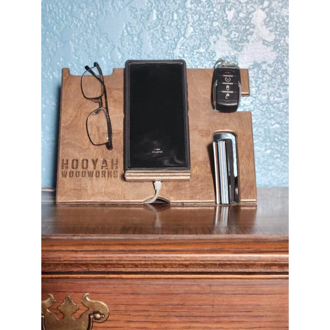 Night Stand Phone Docking / Charging Station Free Personalization - Image 2