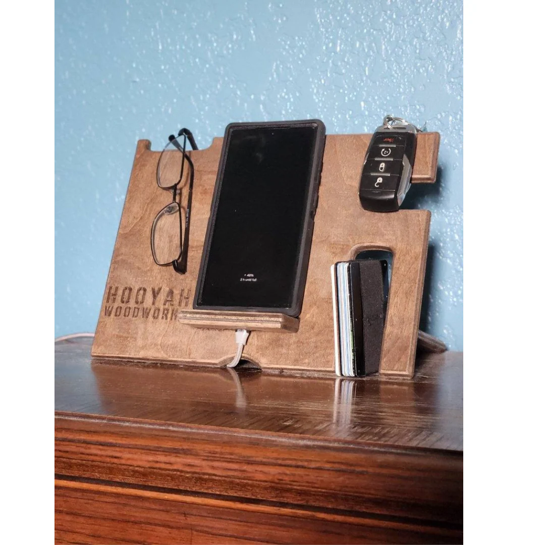 Night Stand Phone Docking / Charging Station Free Personalization - Image 4
