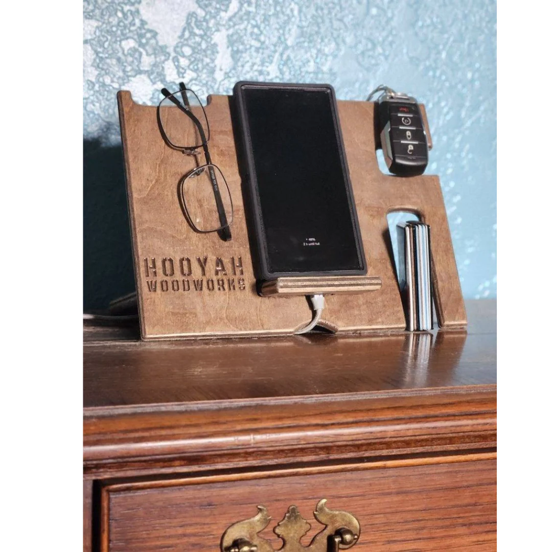 Night Stand Phone Docking / Charging Station Free Personalization - Image 5
