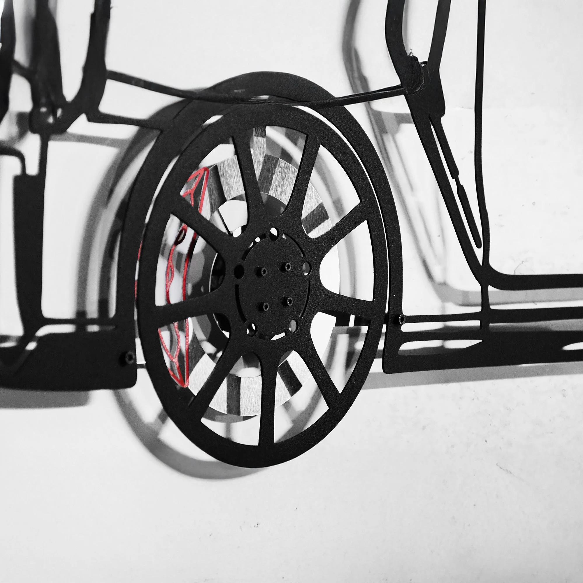 Nissan GT-R R35 Wall Art – JDM Steel Silhouette with Spinning Wheels-KAFMEKA036 - Image 12
