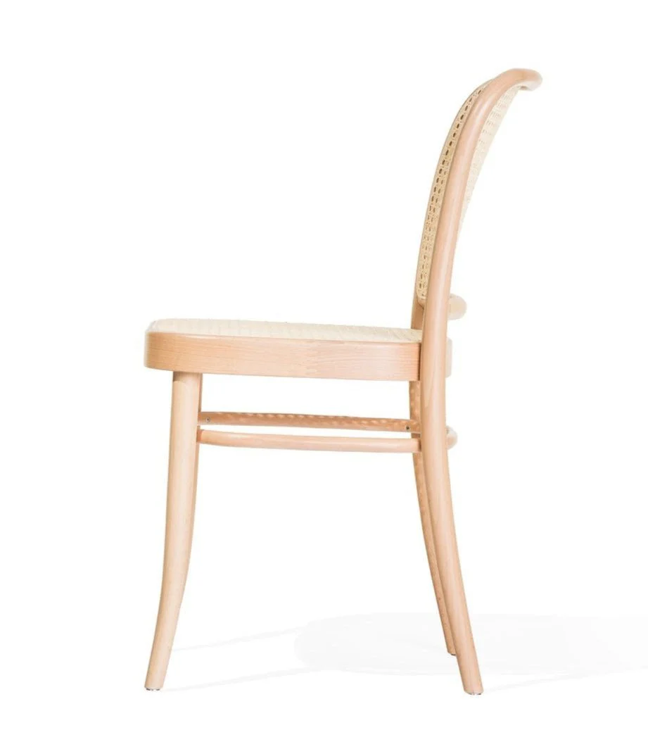 No. 811 Bentwood Chair by Ton-Natural Beech-Cane Seat/Cane Back - Image 2