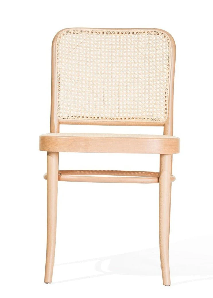 No. 811 Bentwood Chair by Ton-Natural Beech-Cane Seat/Cane Back - Image 3