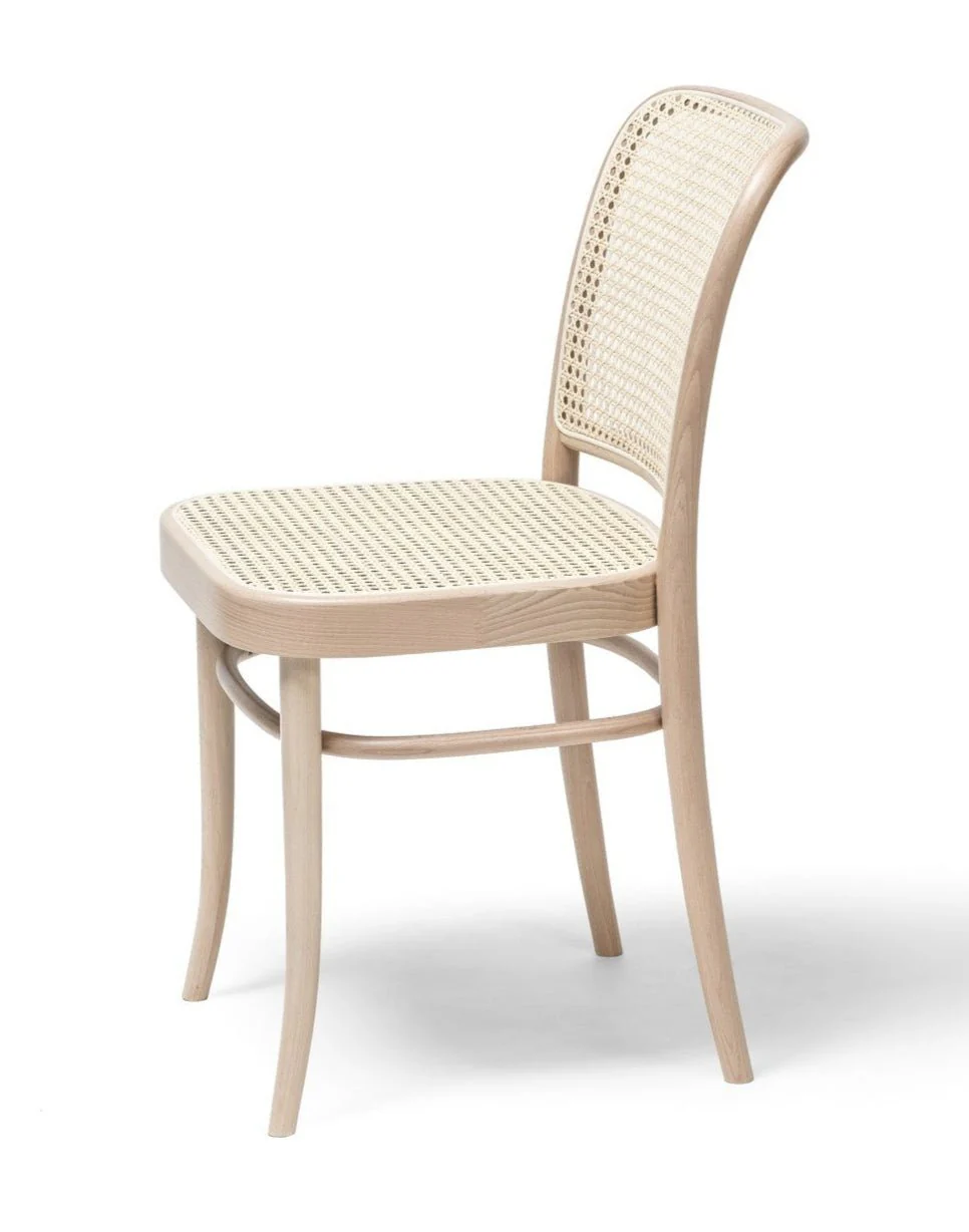 No. 811 Bentwood Chair by Ton-Natural Beech-Cane Seat/Cane Back - Image 5