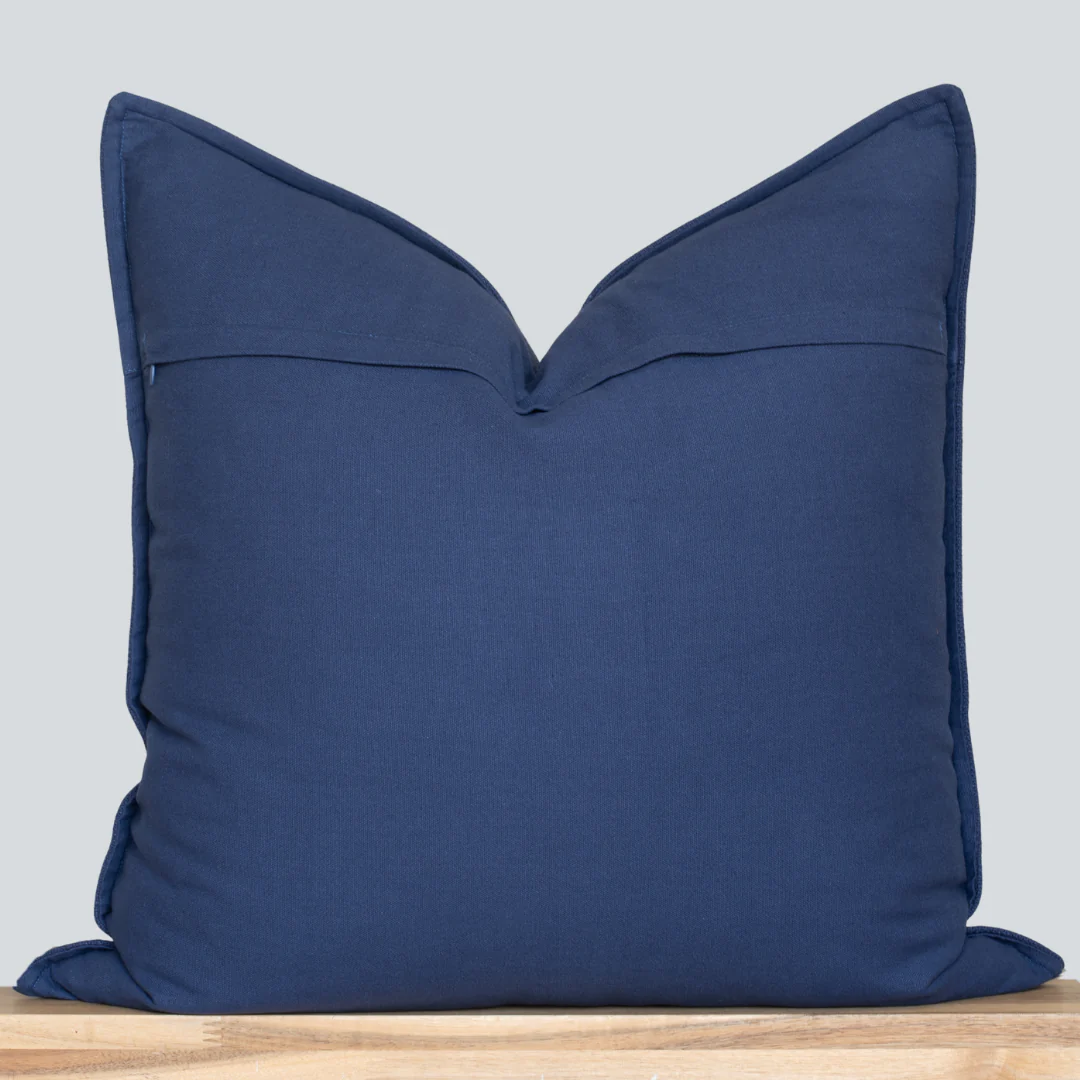 Noa Solid Pillow Cover | Blue - Image 10