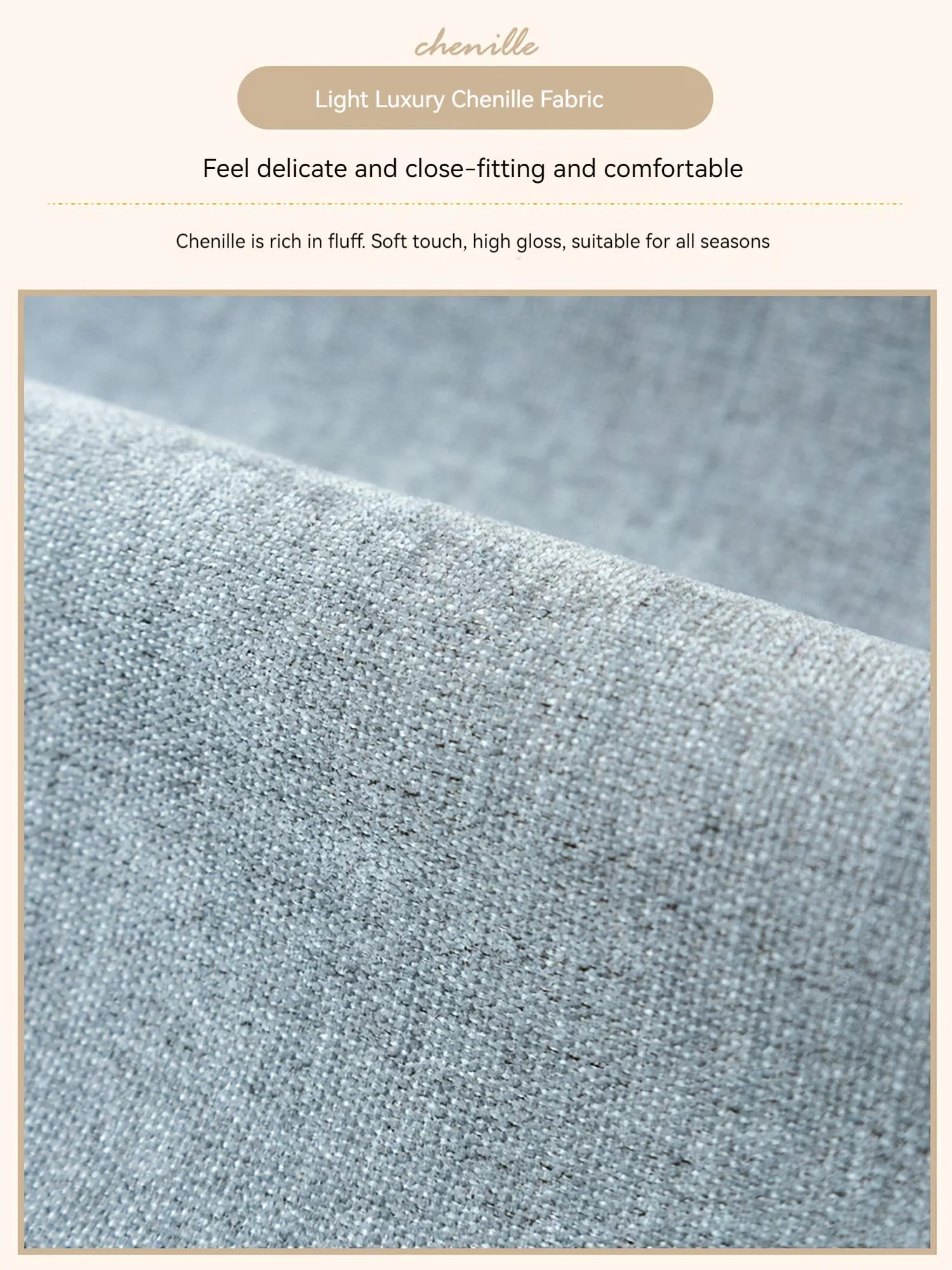 Non-Slip Cat Scratch Furniture Cover for Leather Sofas, Chenille Sofa Towels Covers I - Image 7