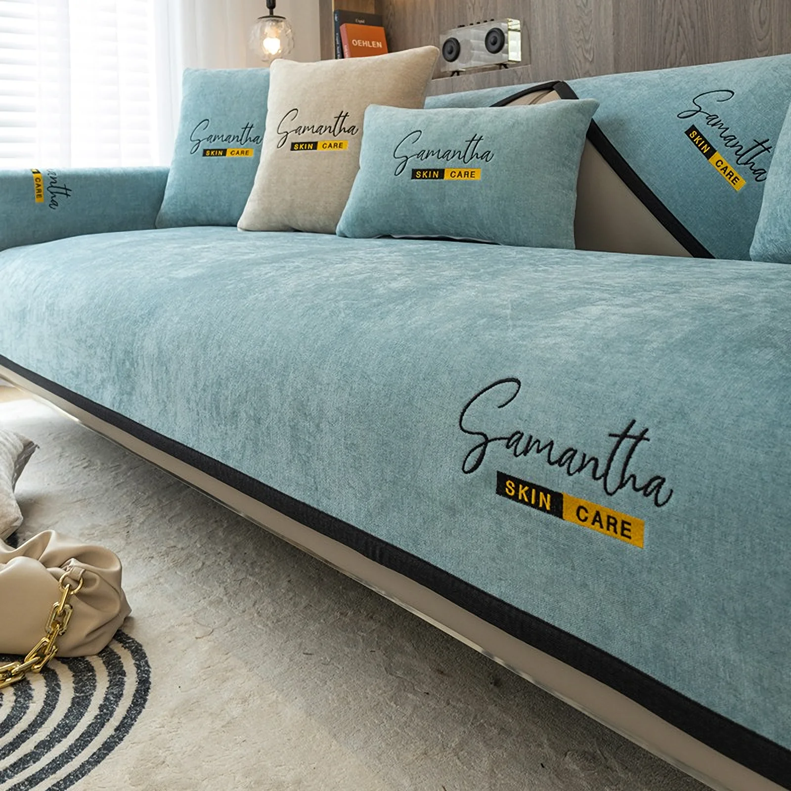 Non-Slip Cat Scratch Furniture Cover for Leather Sofas, Chenille Sofa Towels Covers II - Image 4