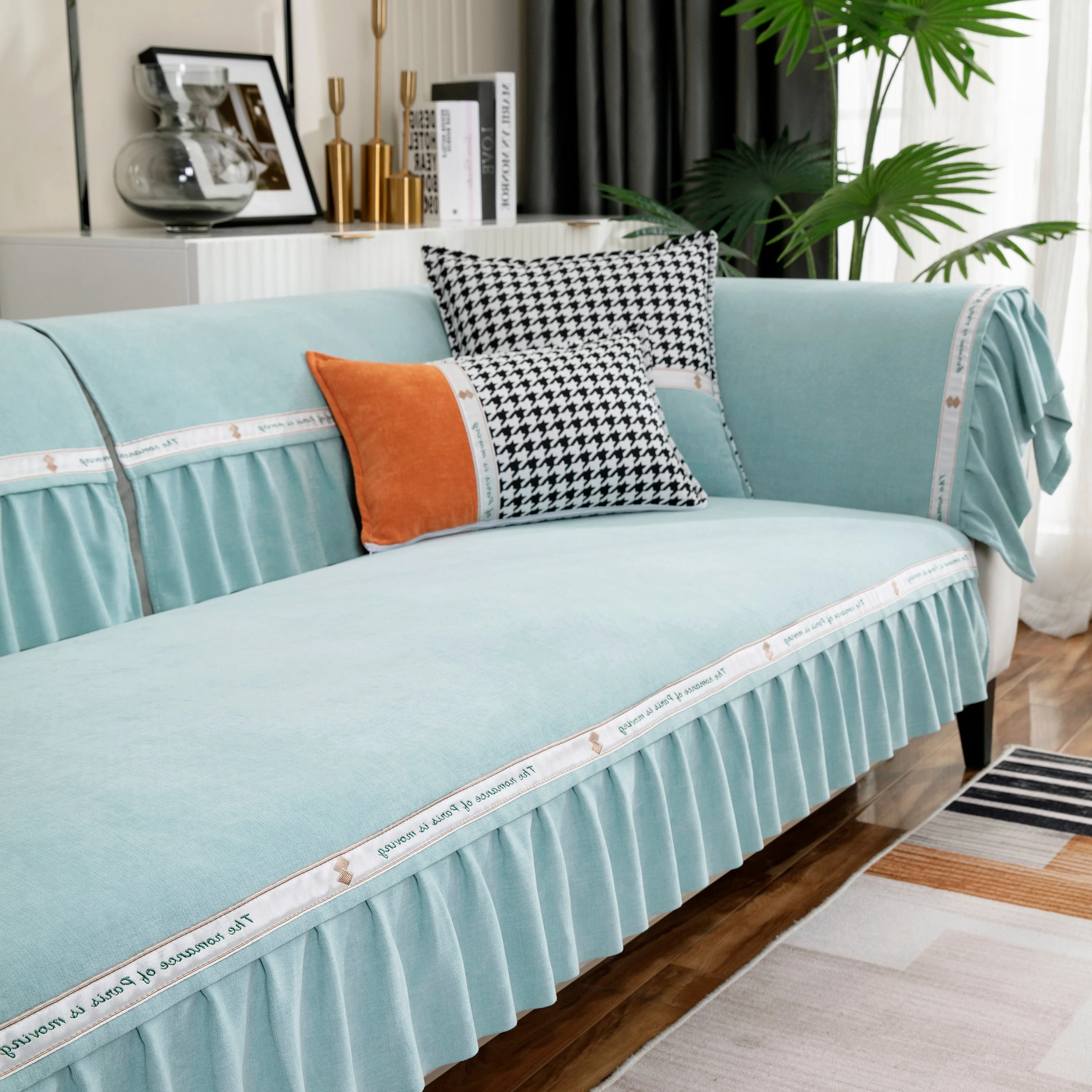 Non-Slip Chenille Sofa Slipcovers with Skirt, Best Pet Sofa Protector Cover, Furniture Covers for Pets - Image 8