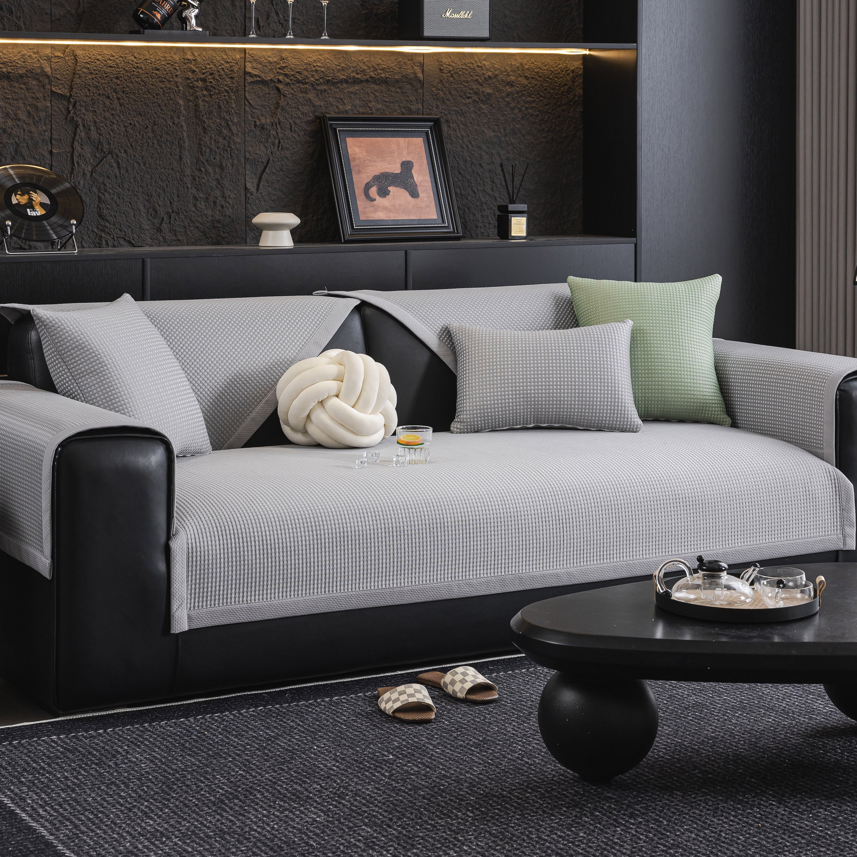 Non-Slip Cooling Breathable Couch Protector Towel, Lightweight Slipcover for Sofas - Image 114