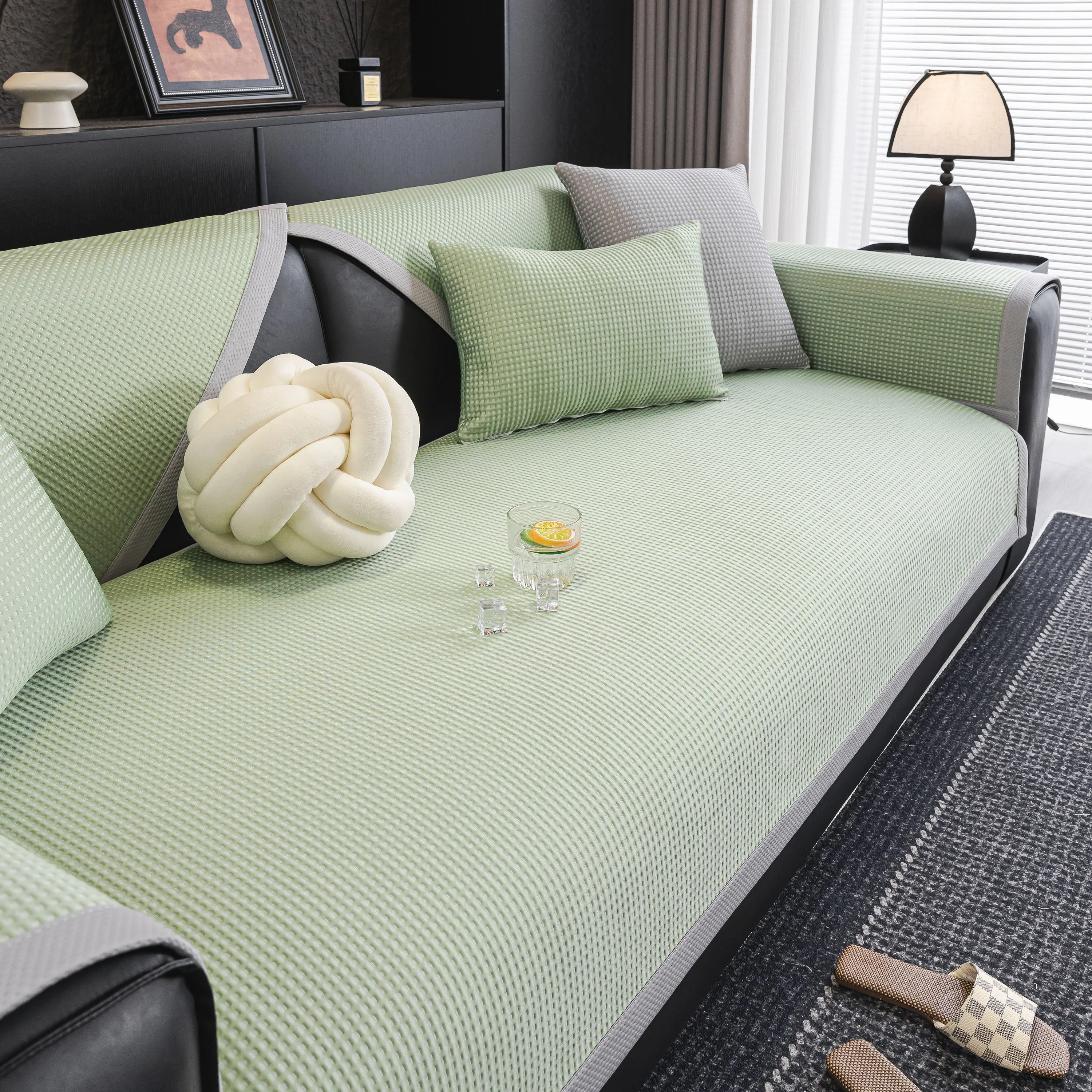 Non-Slip Cooling Breathable Couch Protector Towel, Lightweight Slipcover for Sofas - Image 13