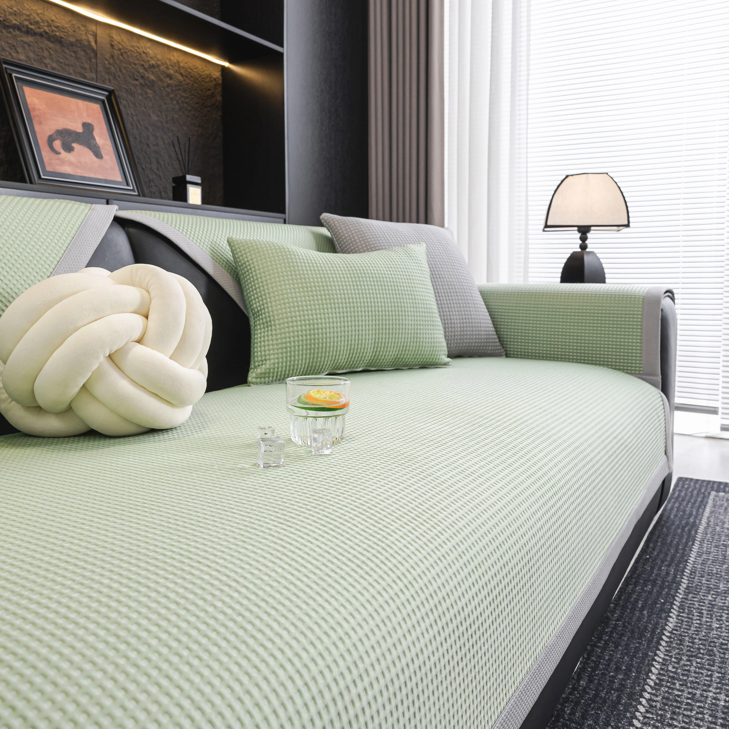 Non-Slip Cooling Breathable Couch Protector Towel, Lightweight Slipcover for Sofas - Image 15