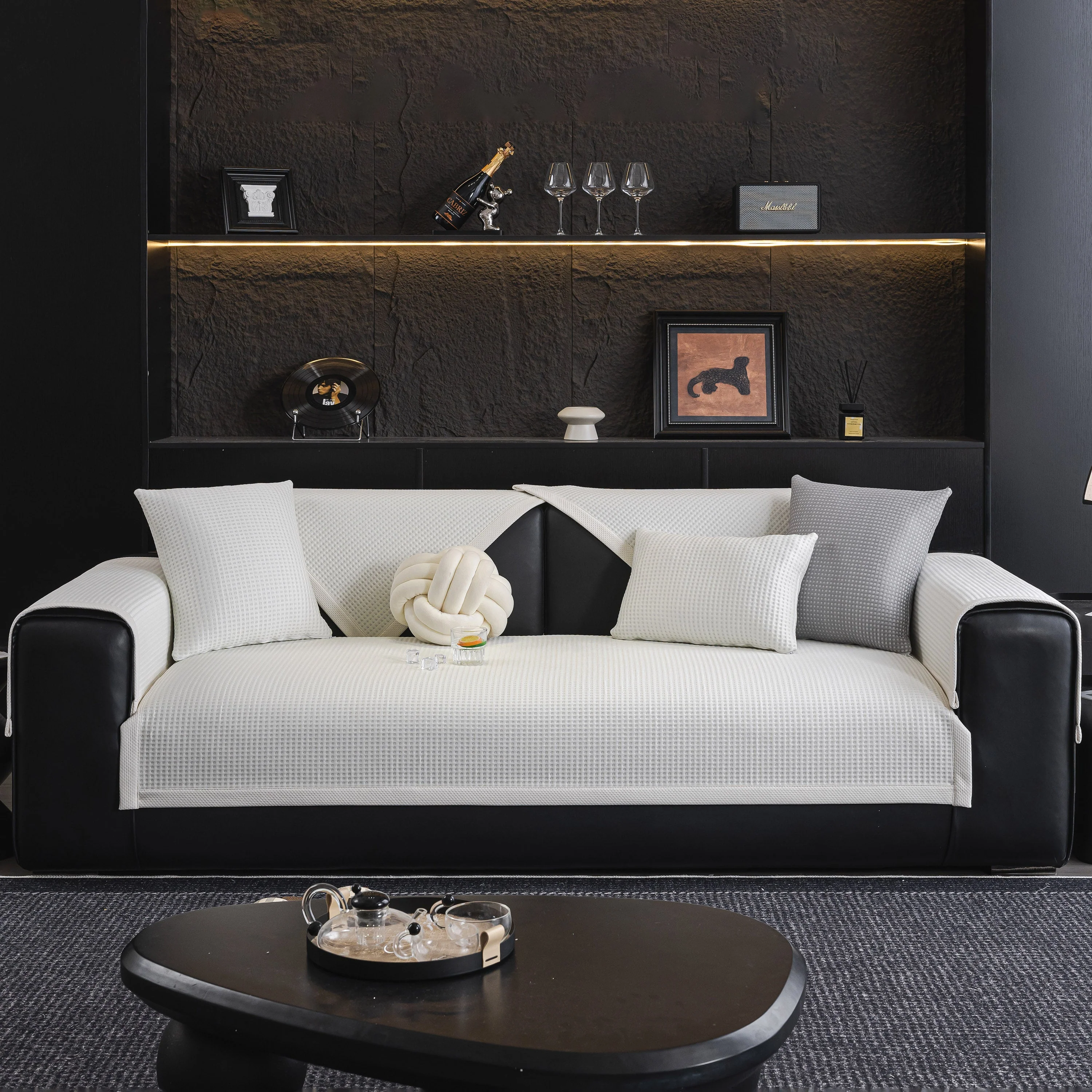 Non-Slip Cooling Breathable Couch Protector Towel, Lightweight Slipcover for Sofas - Image 56