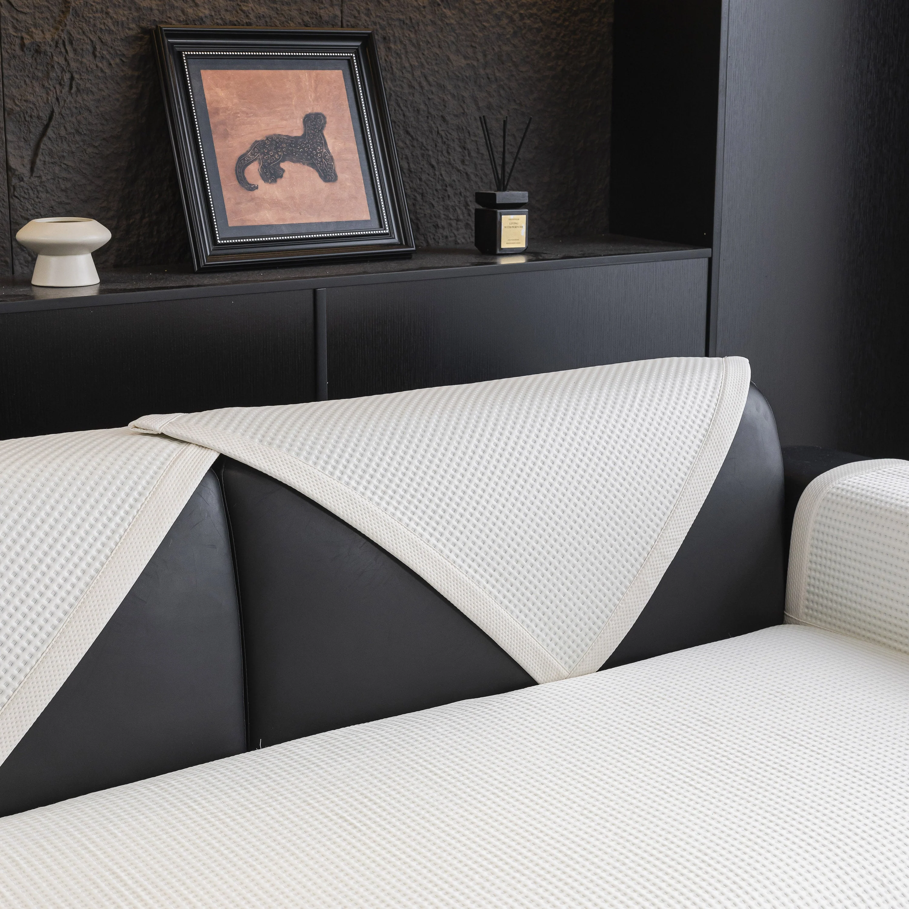Non-Slip Cooling Breathable Couch Protector Towel, Lightweight Slipcover for Sofas - Image 63