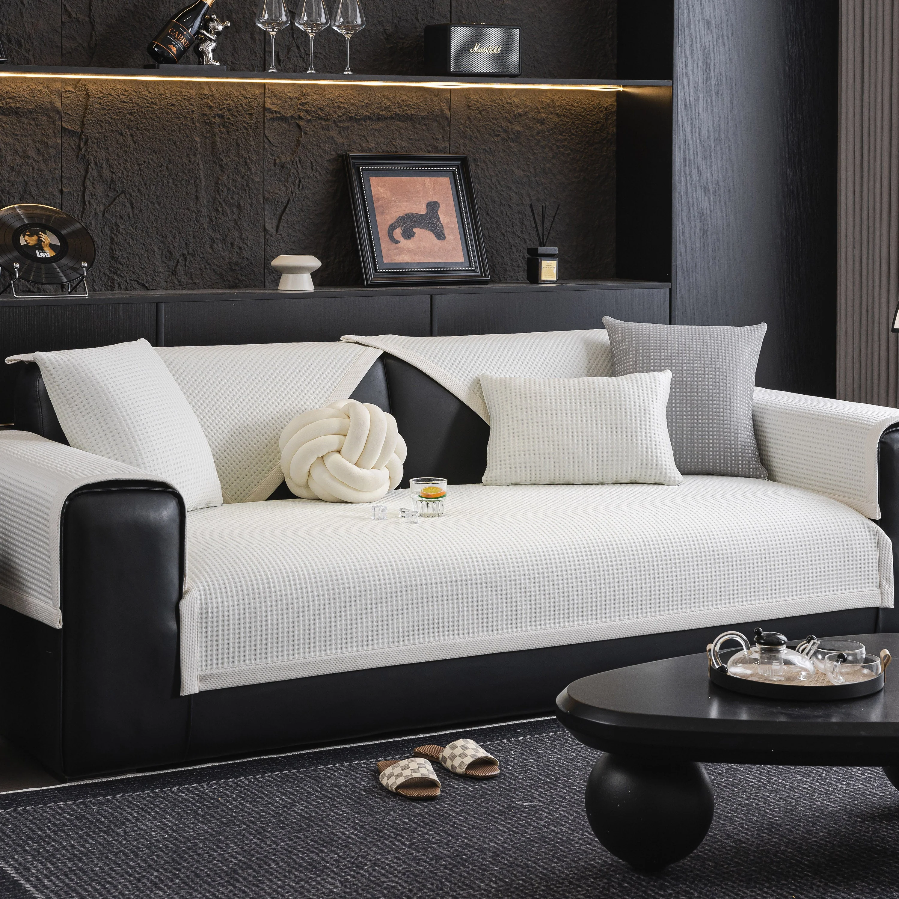 Non-Slip Cooling Breathable Couch Protector Towel, Lightweight Slipcover for Sofas - Image 72