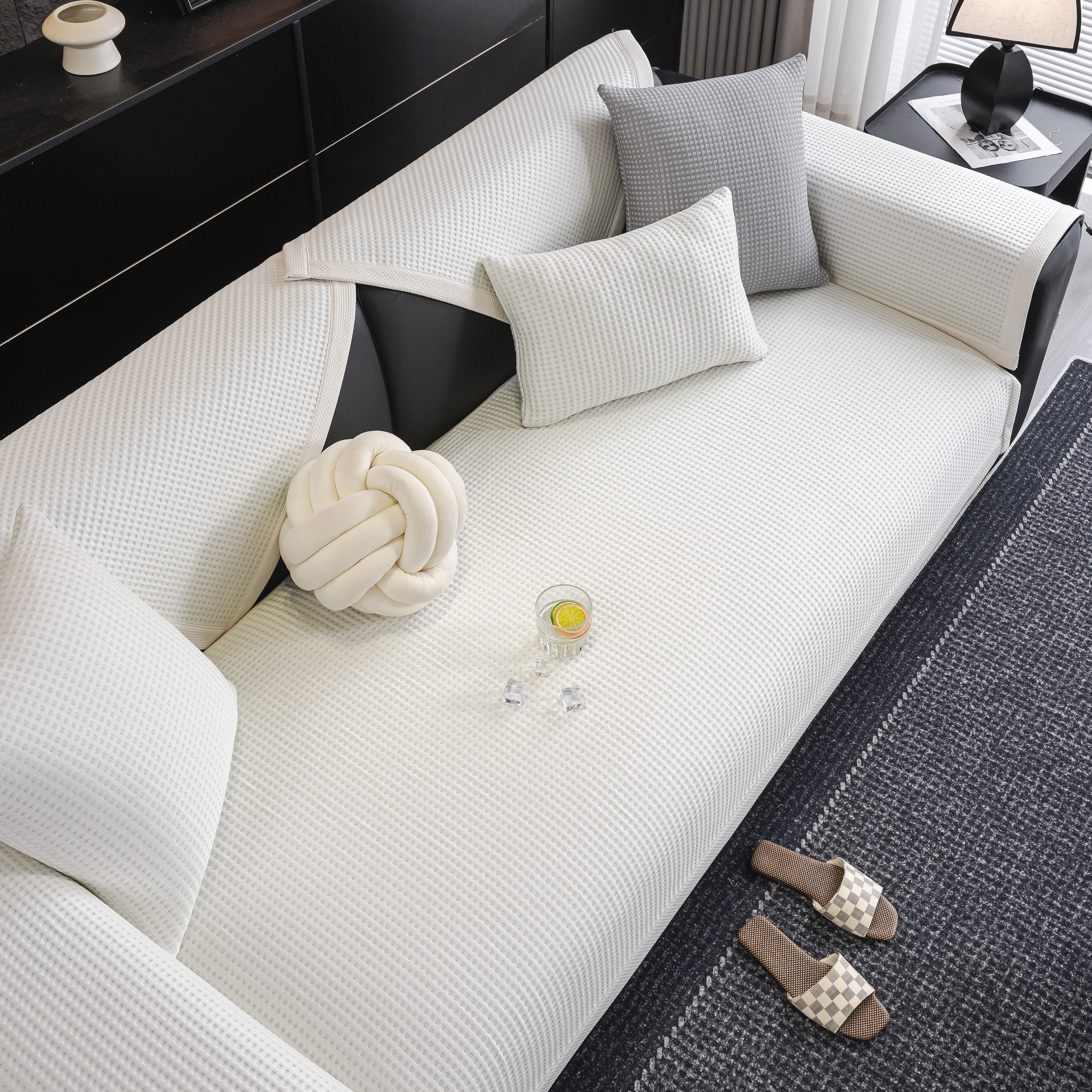 Non-Slip Cooling Breathable Couch Protector Towel, Lightweight Slipcover for Sofas - Image 80