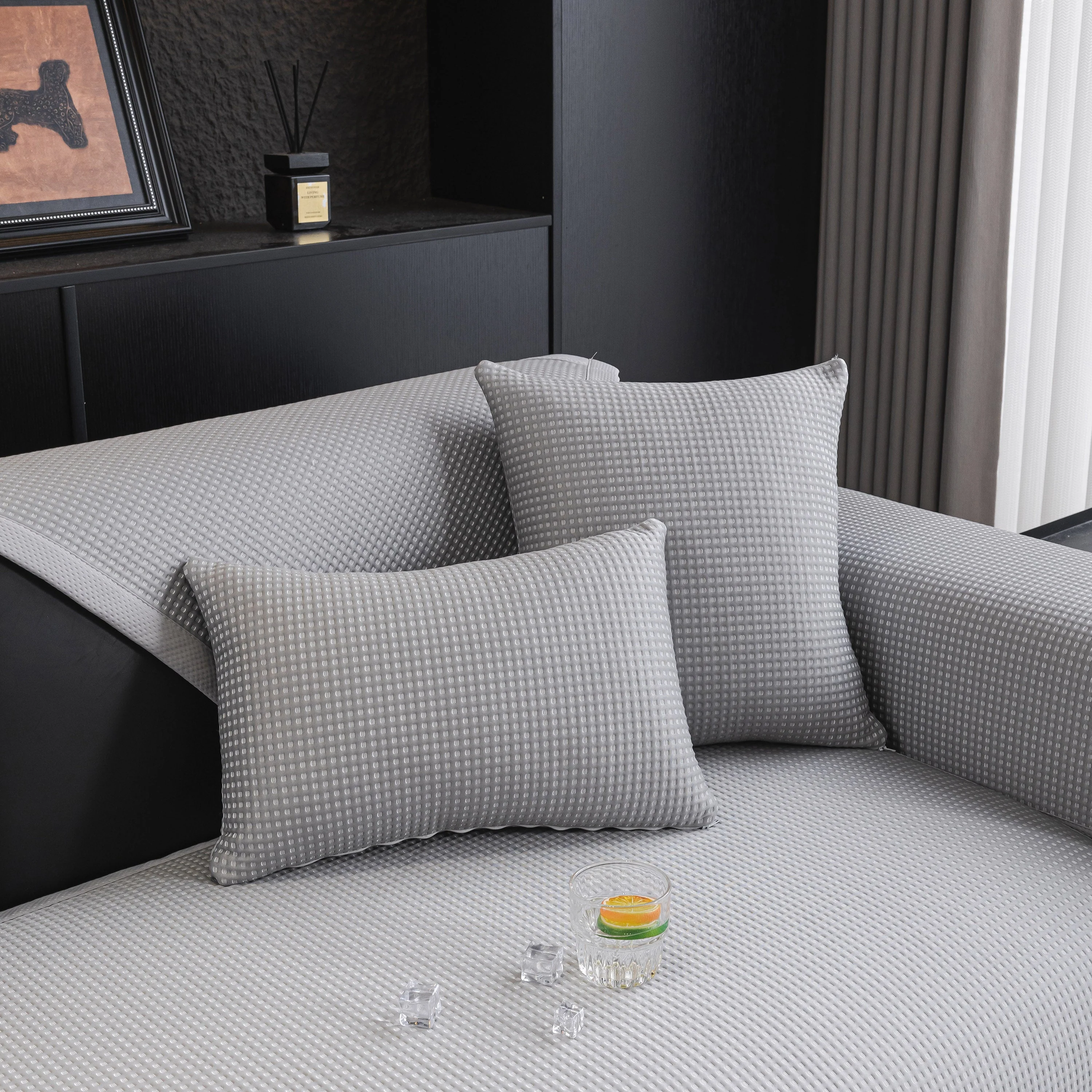 Non-Slip Cooling Breathable Couch Protector Towel, Lightweight Slipcover for Sofas - Image 98