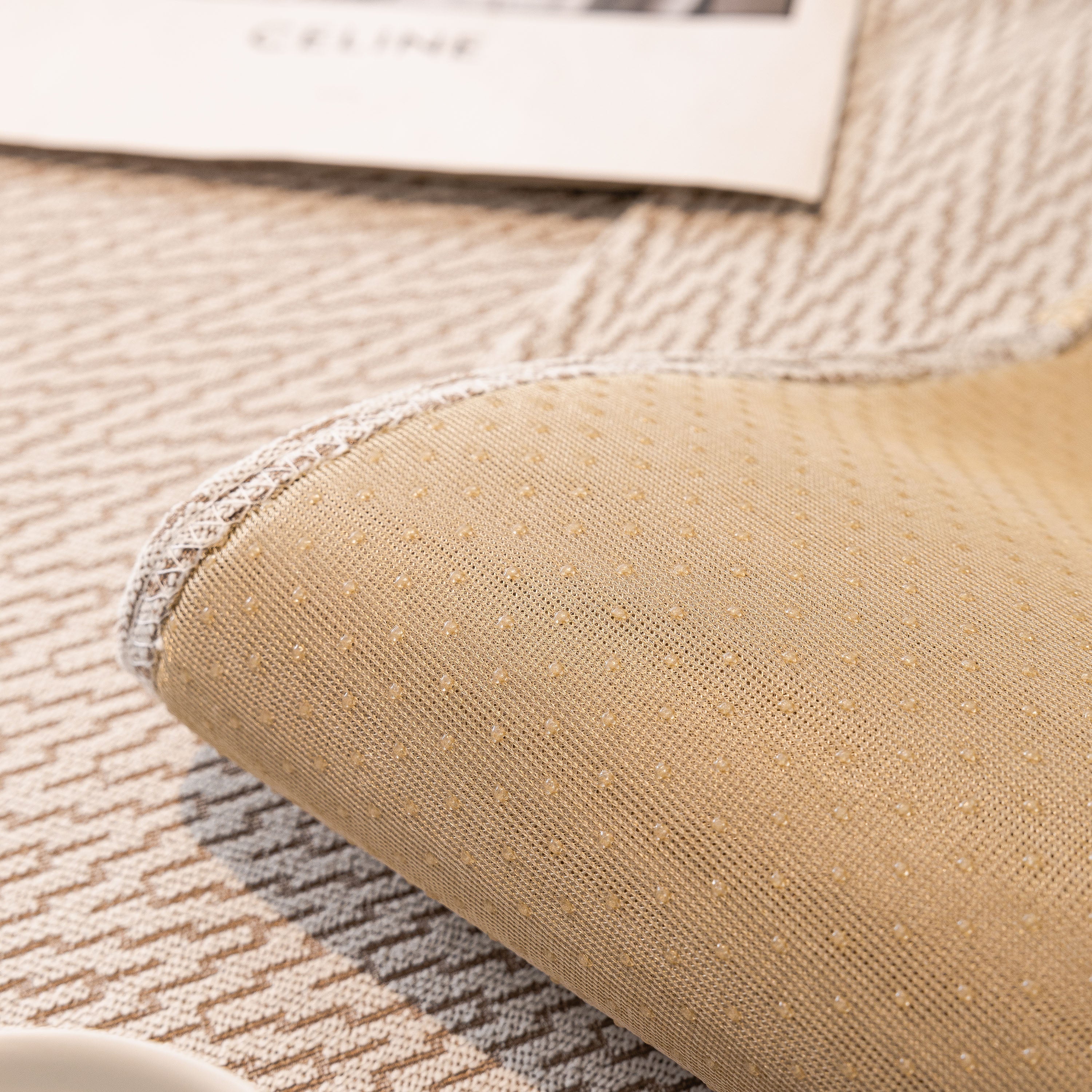 Non-Slip Couch Cover with Gold Trim, Sofa Slipcover for Sectional & Loveseat - Image 77