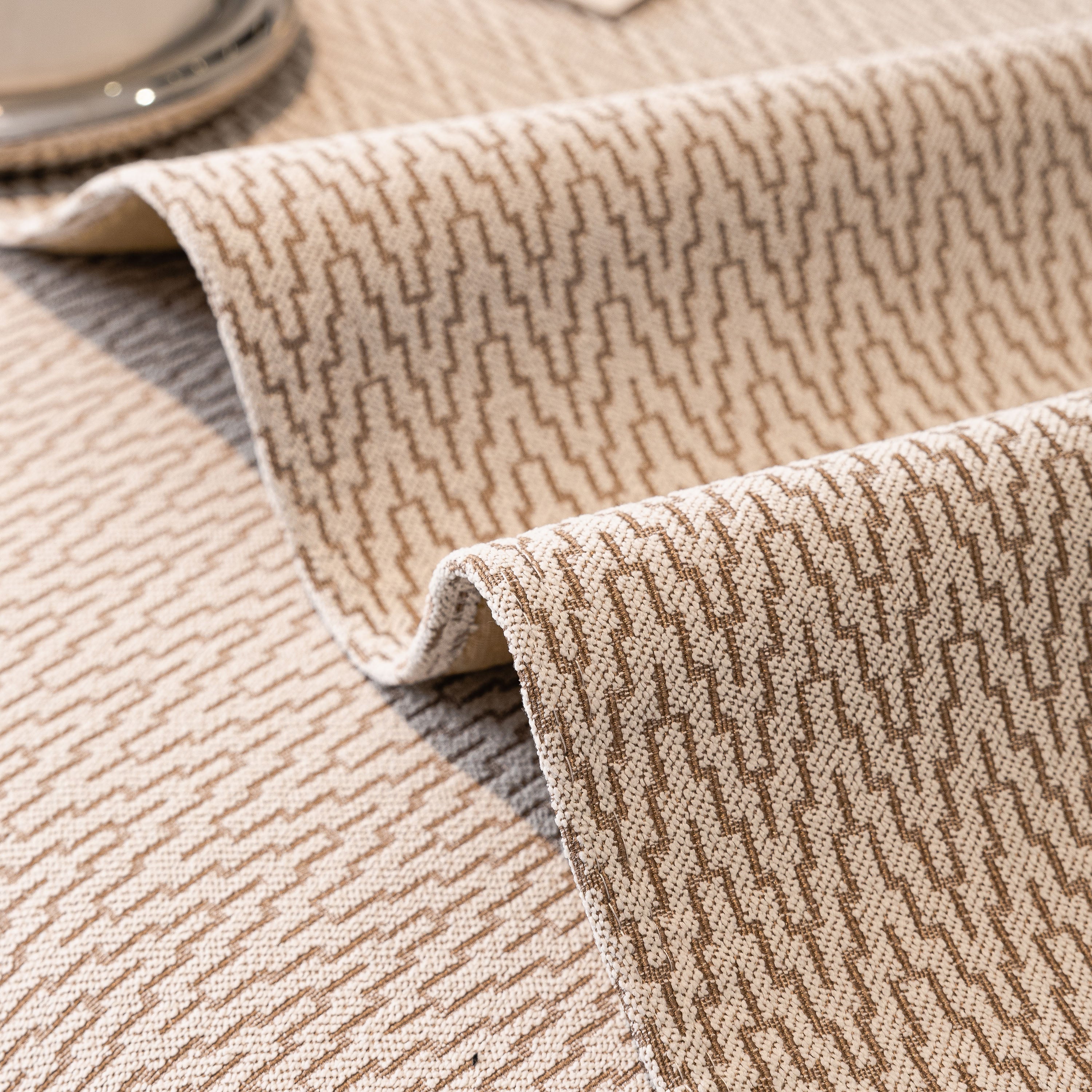 Non-Slip Couch Cover with Gold Trim, Sofa Slipcover for Sectional & Loveseat - Image 79