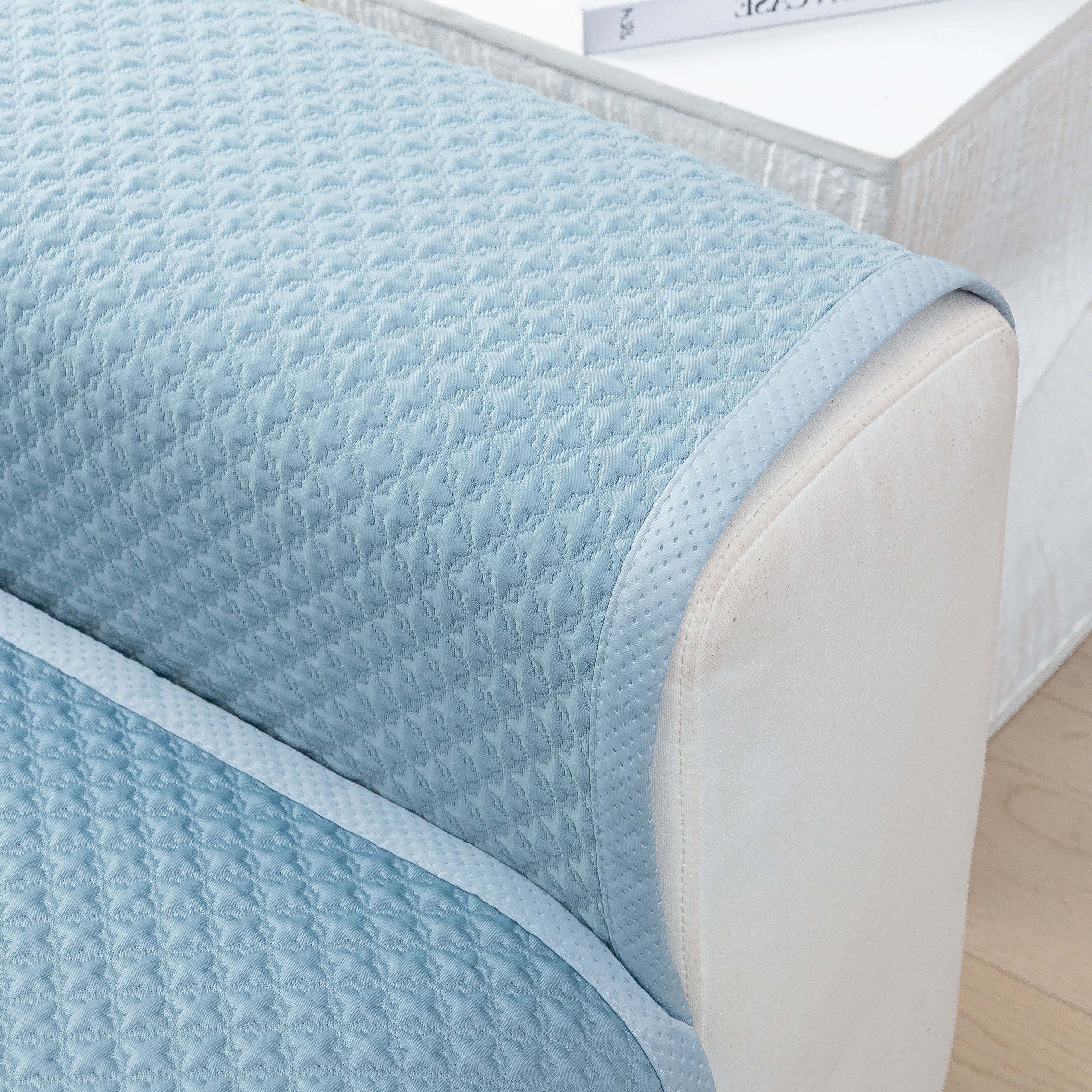 Non-Slip Diamond Quilted Sofa Cover, Separate Pieces Sectional Couch Protector - Image 43
