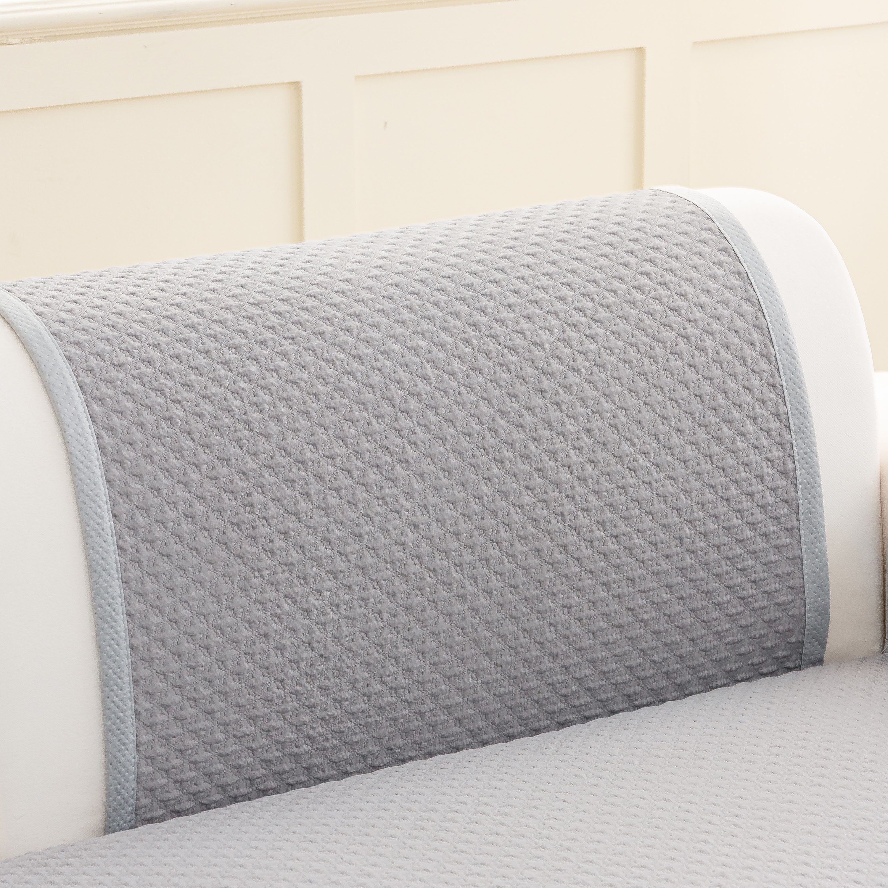 Non-Slip Diamond Quilted Sofa Cover, Separate Pieces Sectional Couch Protector - Image 63