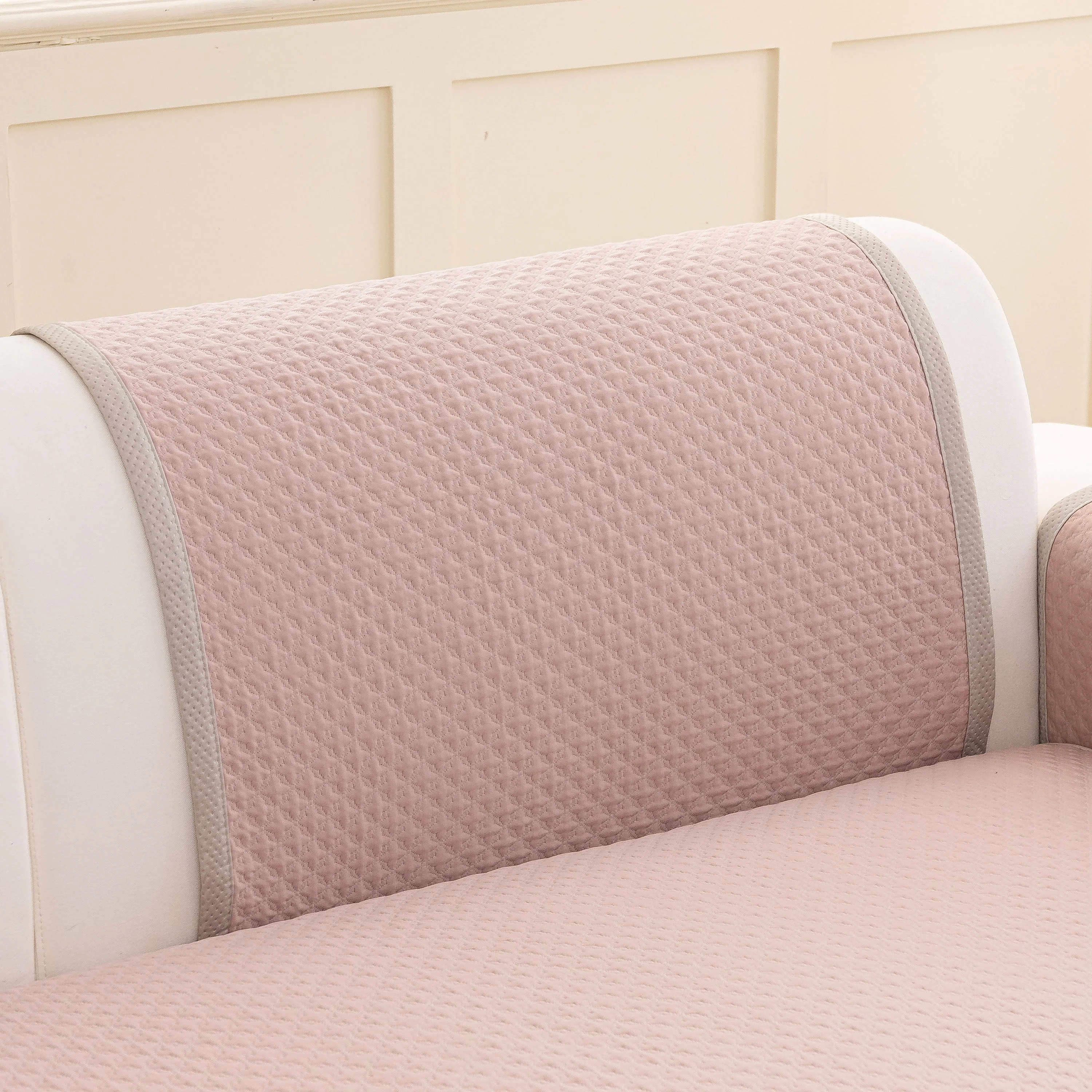 Non-Slip Diamond Quilted Sofa Cover, Separate Pieces Sectional Couch Protector - Image 79