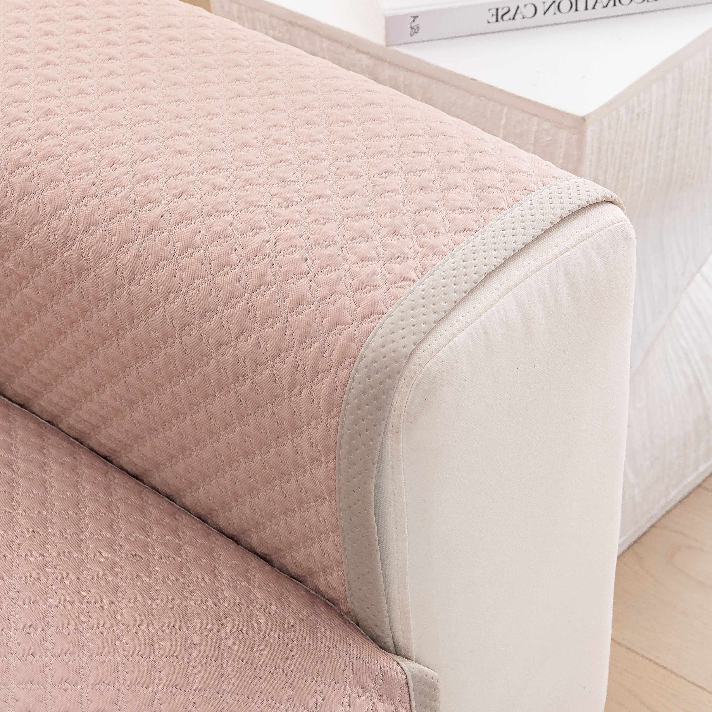 Non-Slip Diamond Quilted Sofa Cover, Separate Pieces Sectional Couch Protector - Image 85