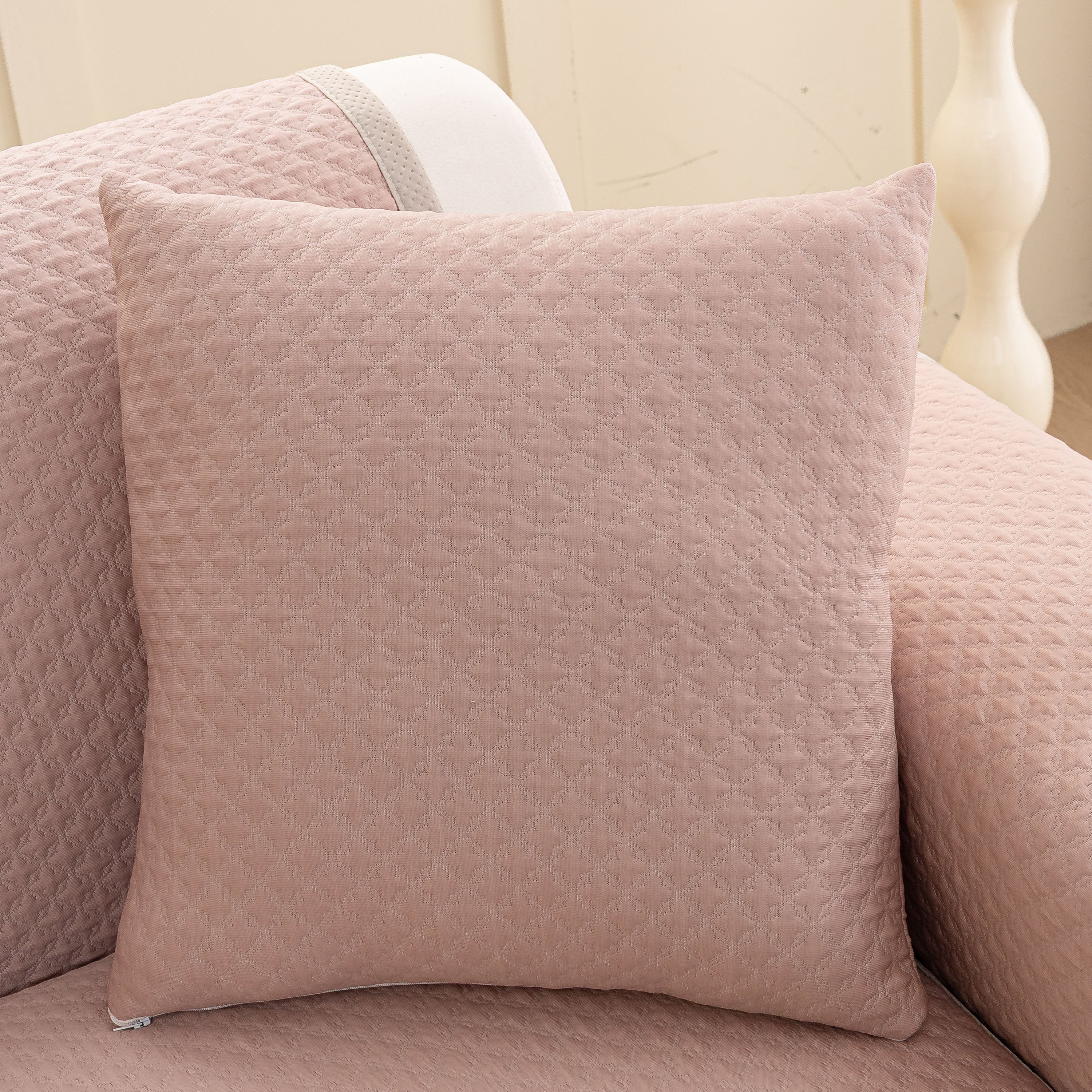 Non-Slip Diamond Quilted Sofa Cover, Separate Pieces Sectional Couch Protector - Image 89