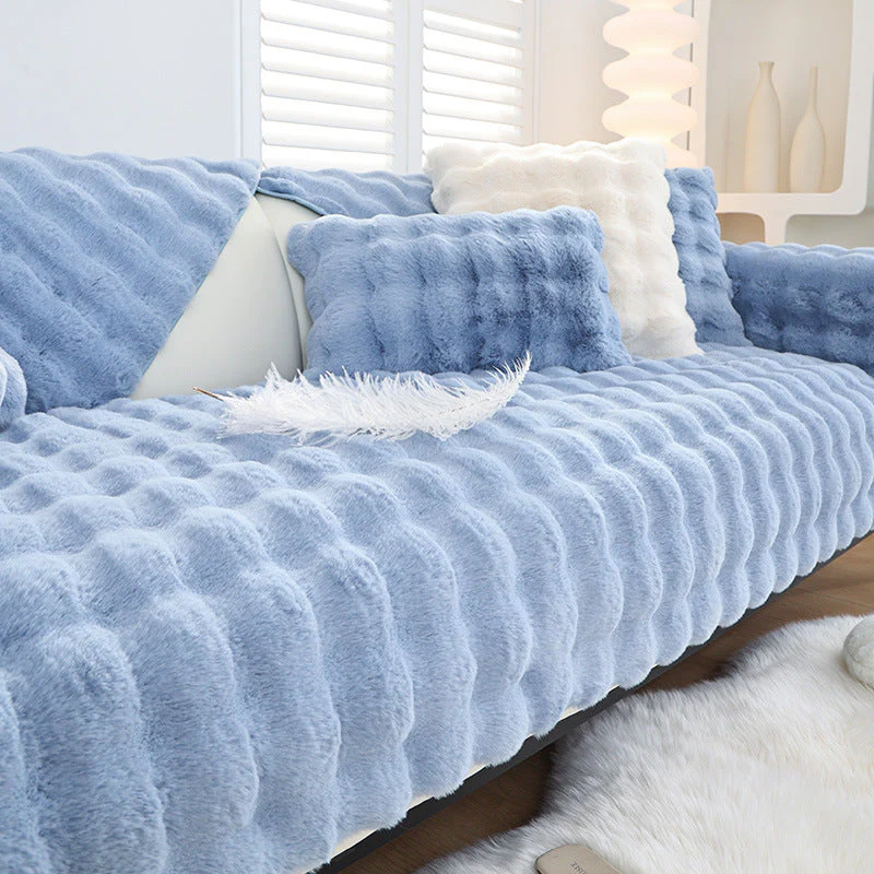 Non-slip Faux Fur Sofa Cover – Super Soft, Fluffy, and Stylish Couch Covers I - Image 2