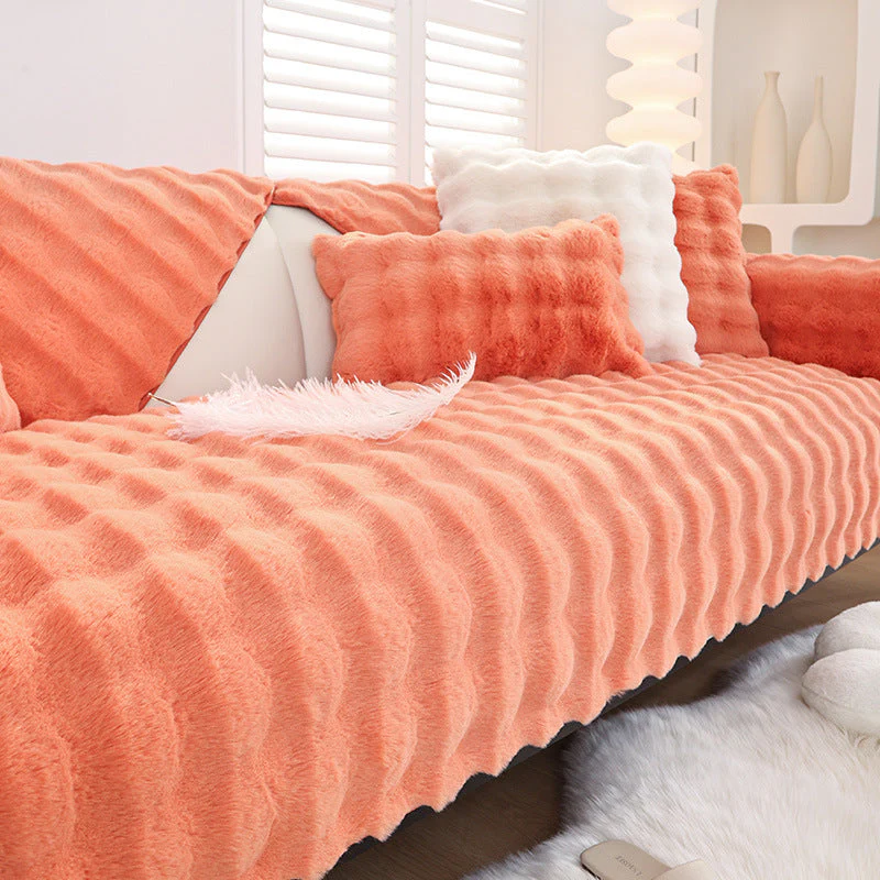Non-slip Faux Fur Sofa Cover – Super Soft, Fluffy, and Stylish Couch Covers I - Image 3