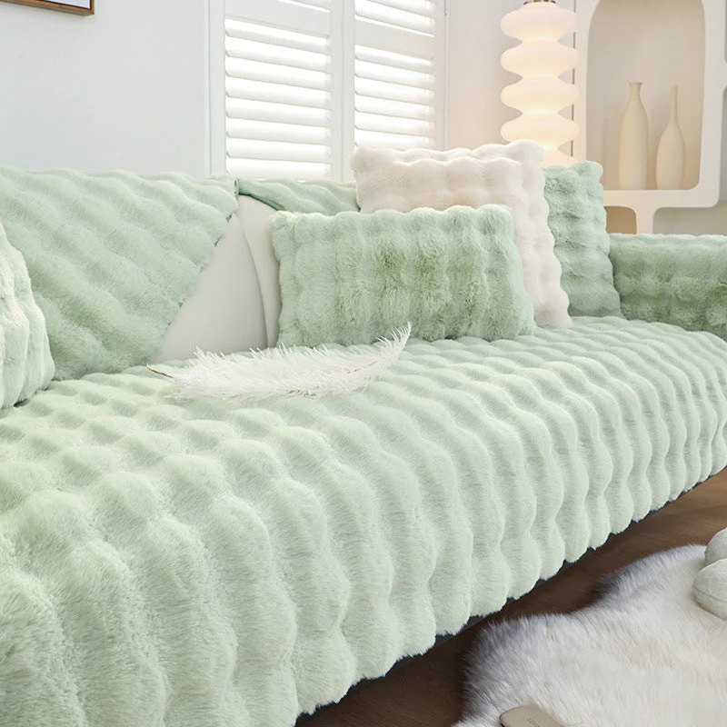 Non-slip Faux Fur Sofa Cover – Super Soft, Fluffy, and Stylish Couch Covers II - Image 6