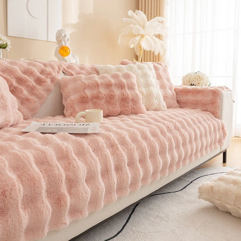 Non-slip Faux Fur Sofa Cover – Super Soft, Fluffy, and Stylish Couch Covers II - Image 9