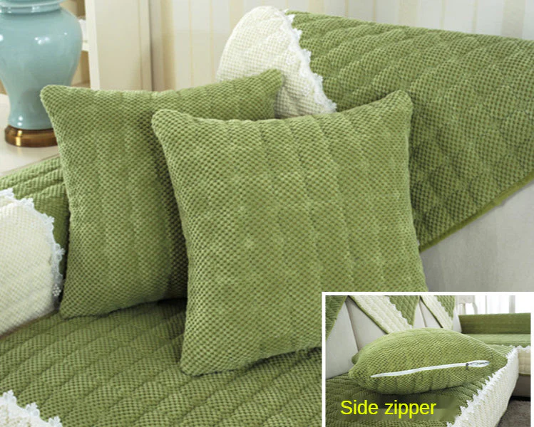 Non-Slip Sectional Couch Cover with Lace, Furniture Protector for Dogs, Pets, and Kids II - Image 4