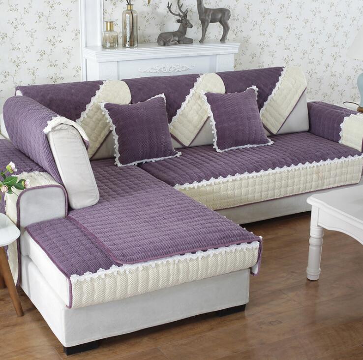 Non-Slip Sectional Couch Cover with Lace, Furniture Protector for Dogs, Pets, and Kids II - Image 8