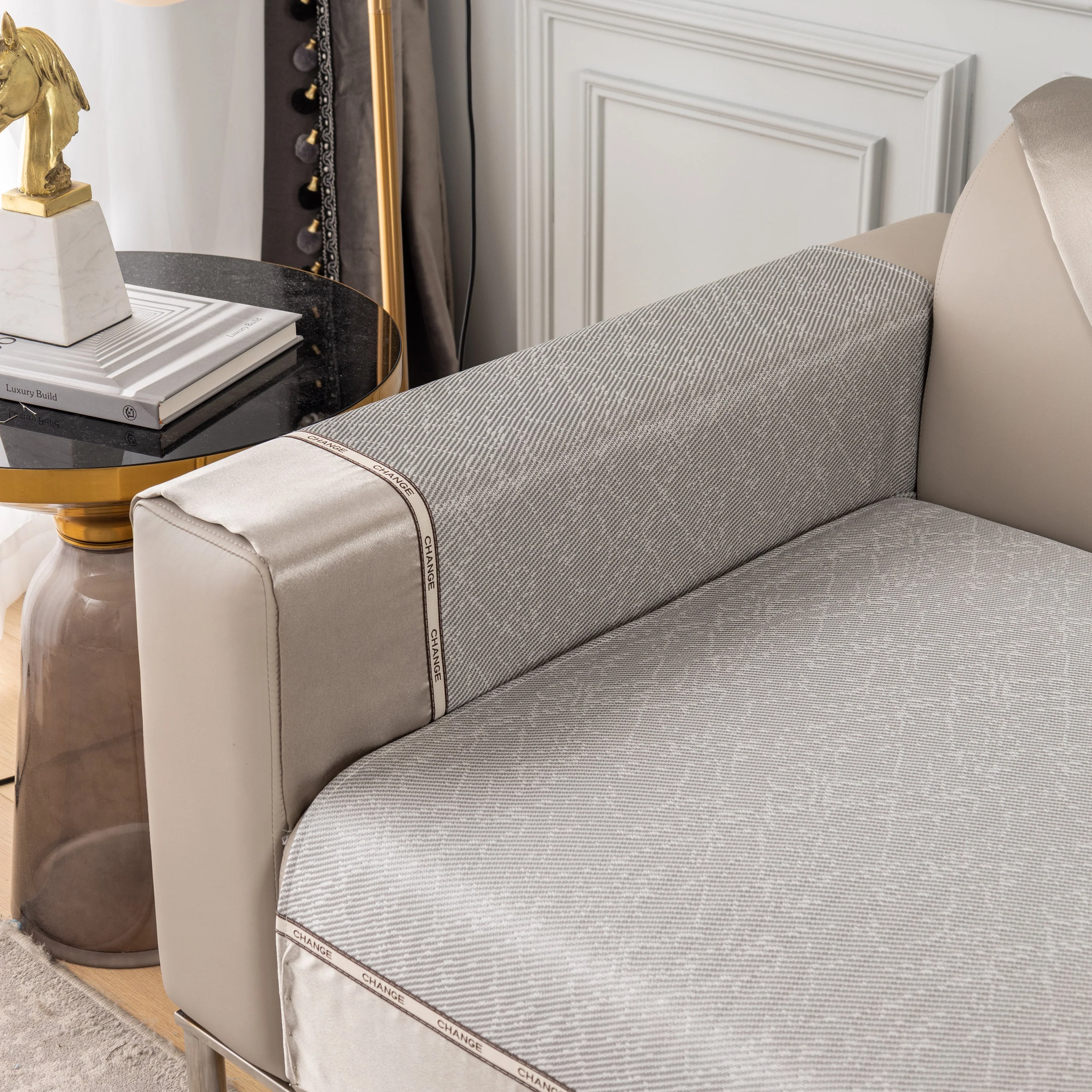 Non-Slip Universal Couch Covers for Sectional Sofas & Cushions - Slipcovers for Dogs and Pets - Image 38